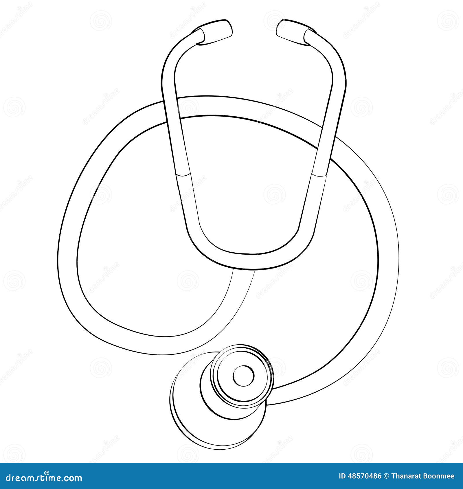 Stethoscope Stock Vector Image 48570486