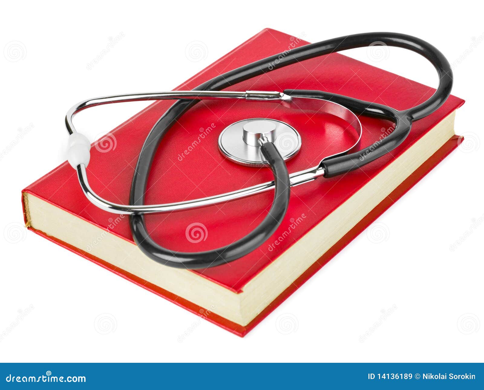 Stethoscope and book stock image. Image of background 14136189