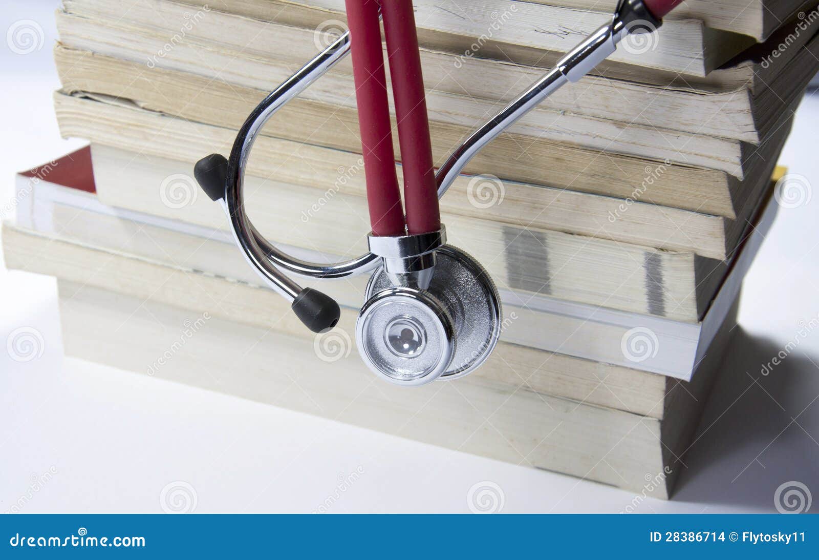 Stethoscope and book stock photo. Image of cure, cardiology 28386714
