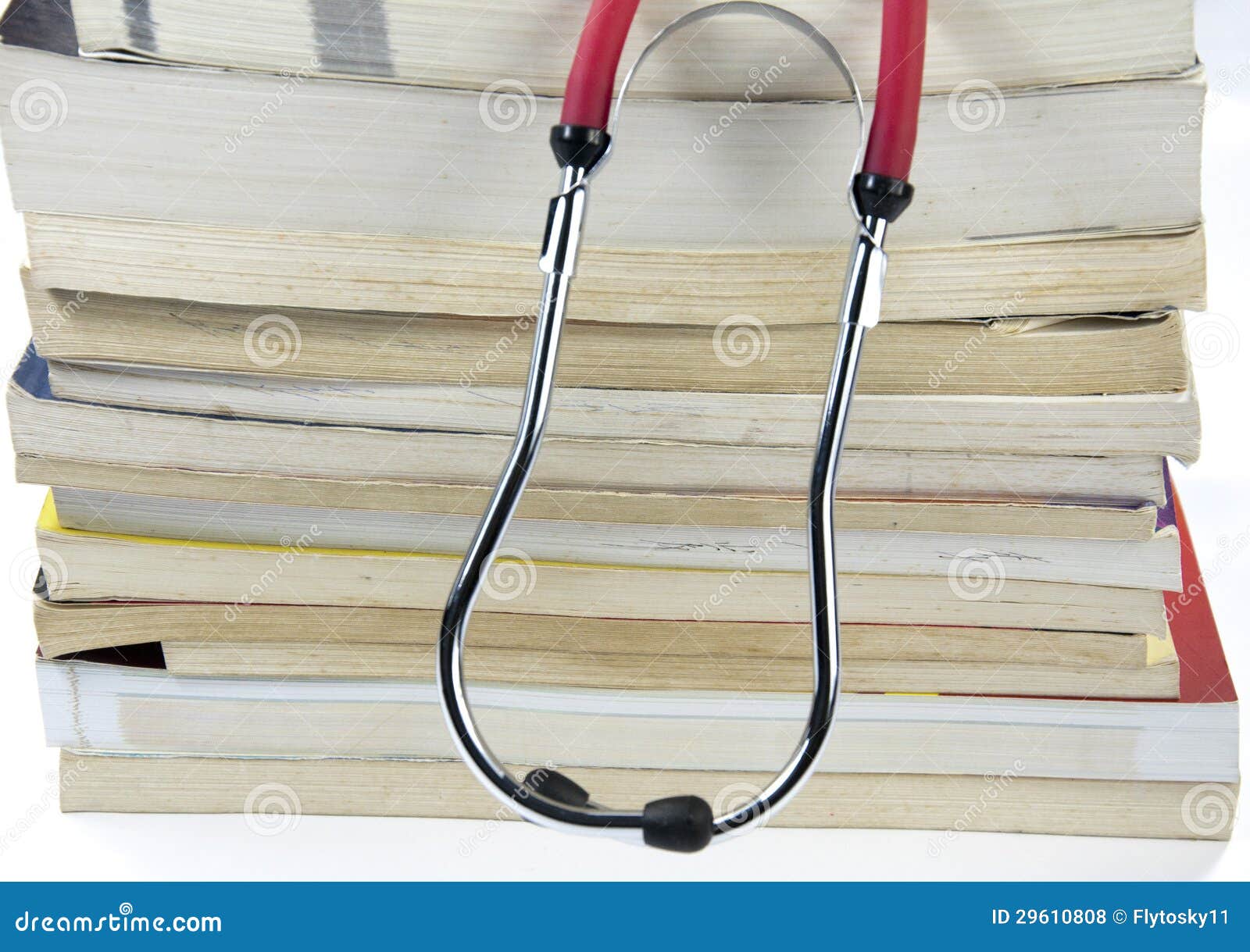 Stethoscope and book stock photo. Image of cardiac, medical 29610808