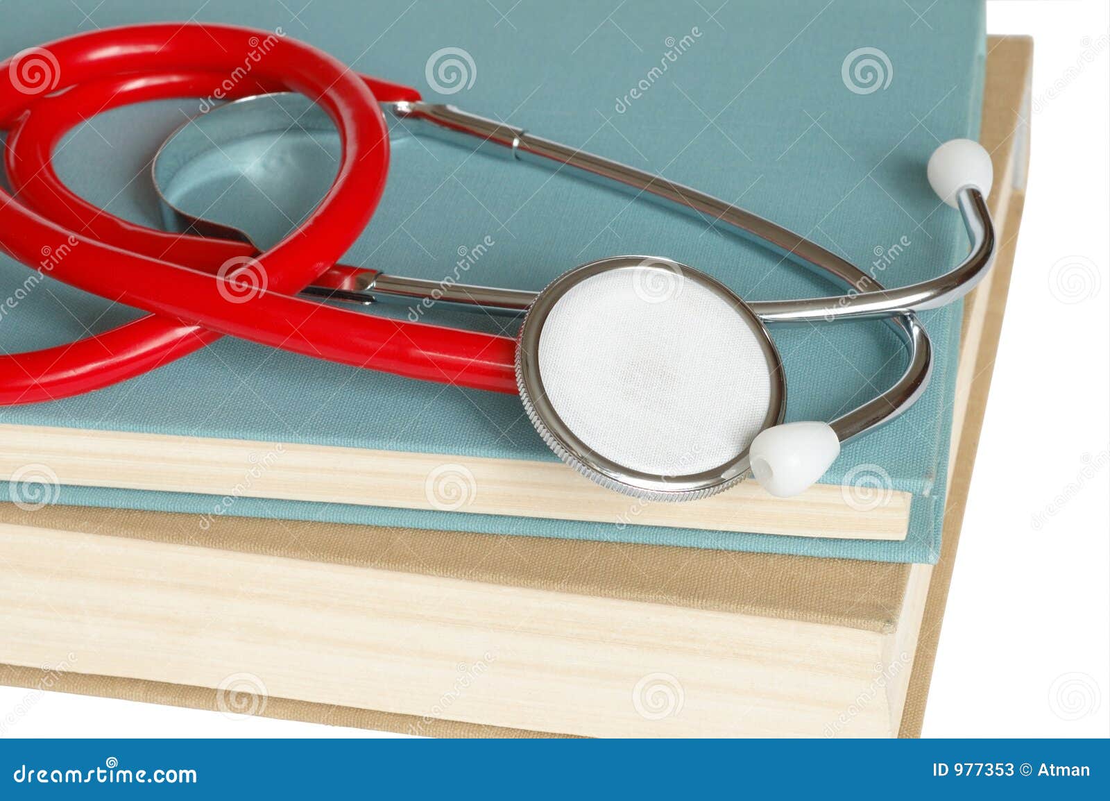 Stethoscope and Books stock image. Image of learning, cure 977353