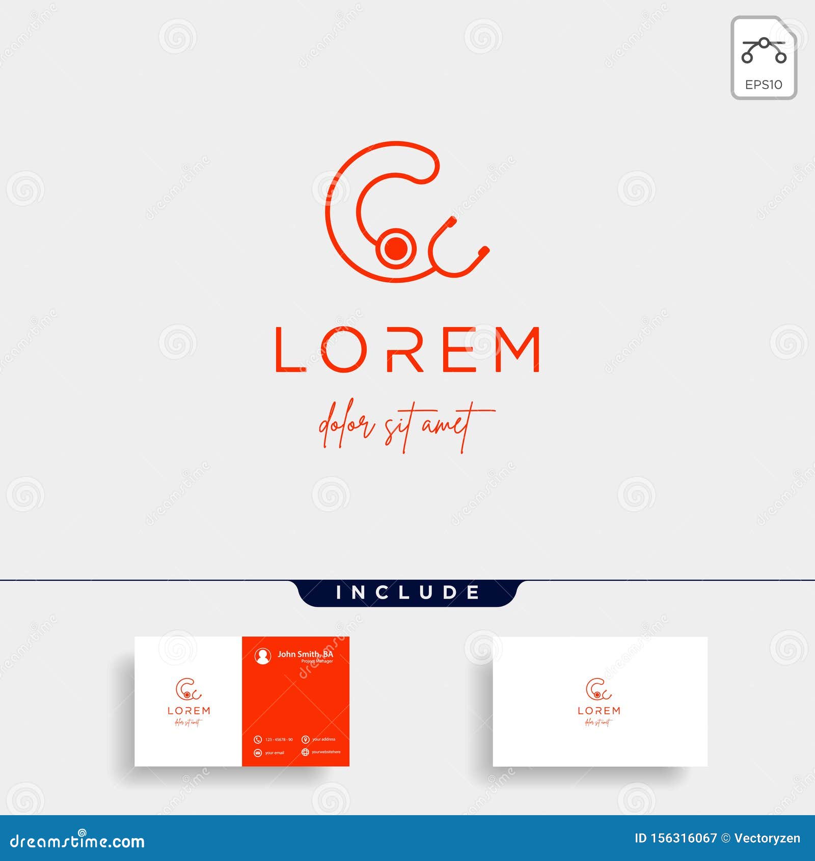 Stethoscope C Letter Logo Vector Design Icon Stock Vector ...