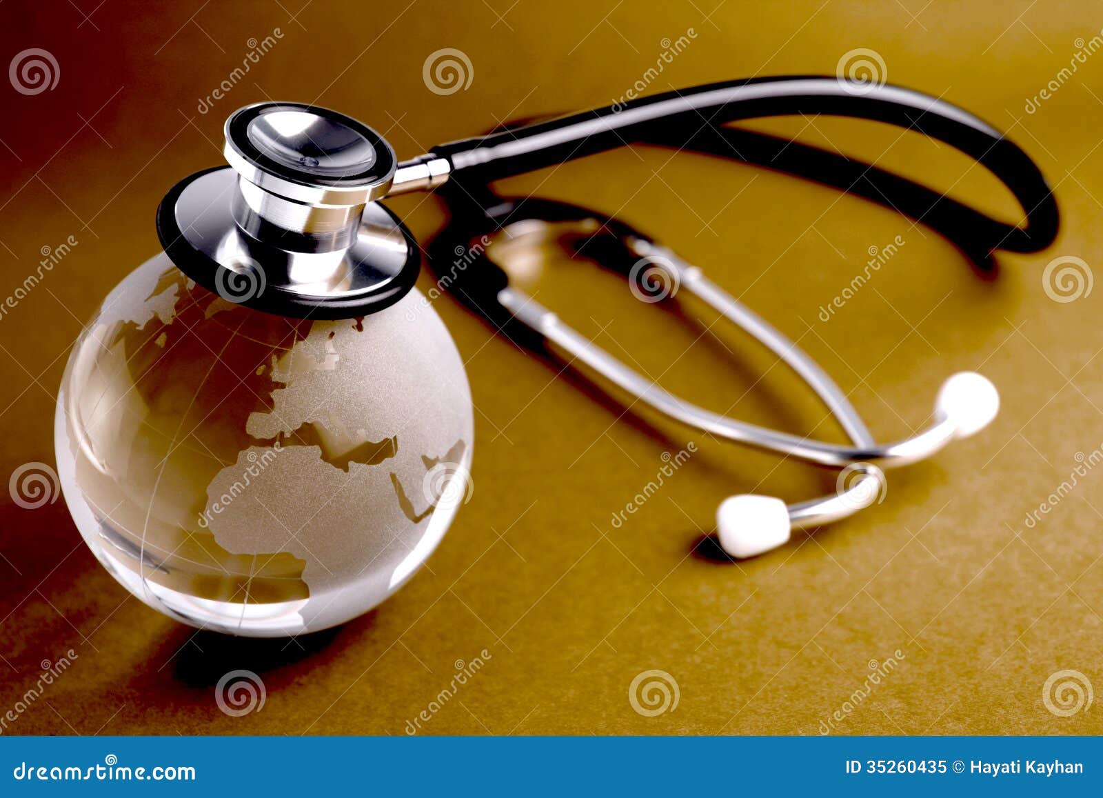Stethoscope And Crystal Globe Stock Image Image of doctor, healthcare 35260435