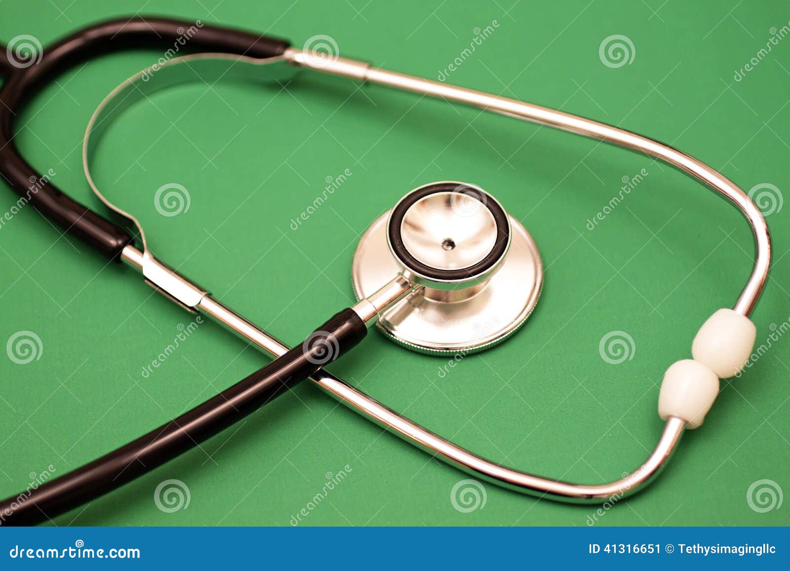 Stethoscope on Green stock image. Image of doctor, background 41316651