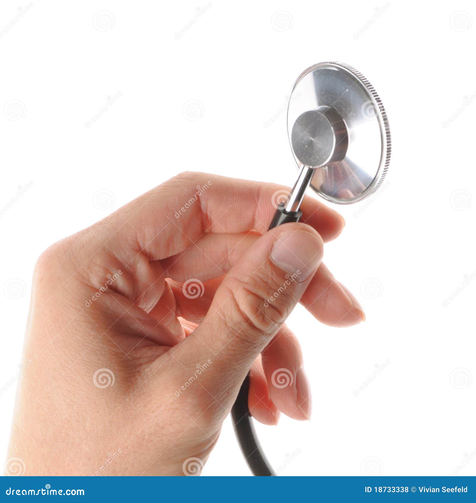 Stethoscope in hand stock photo. Image of diagnose, healthy 18733338