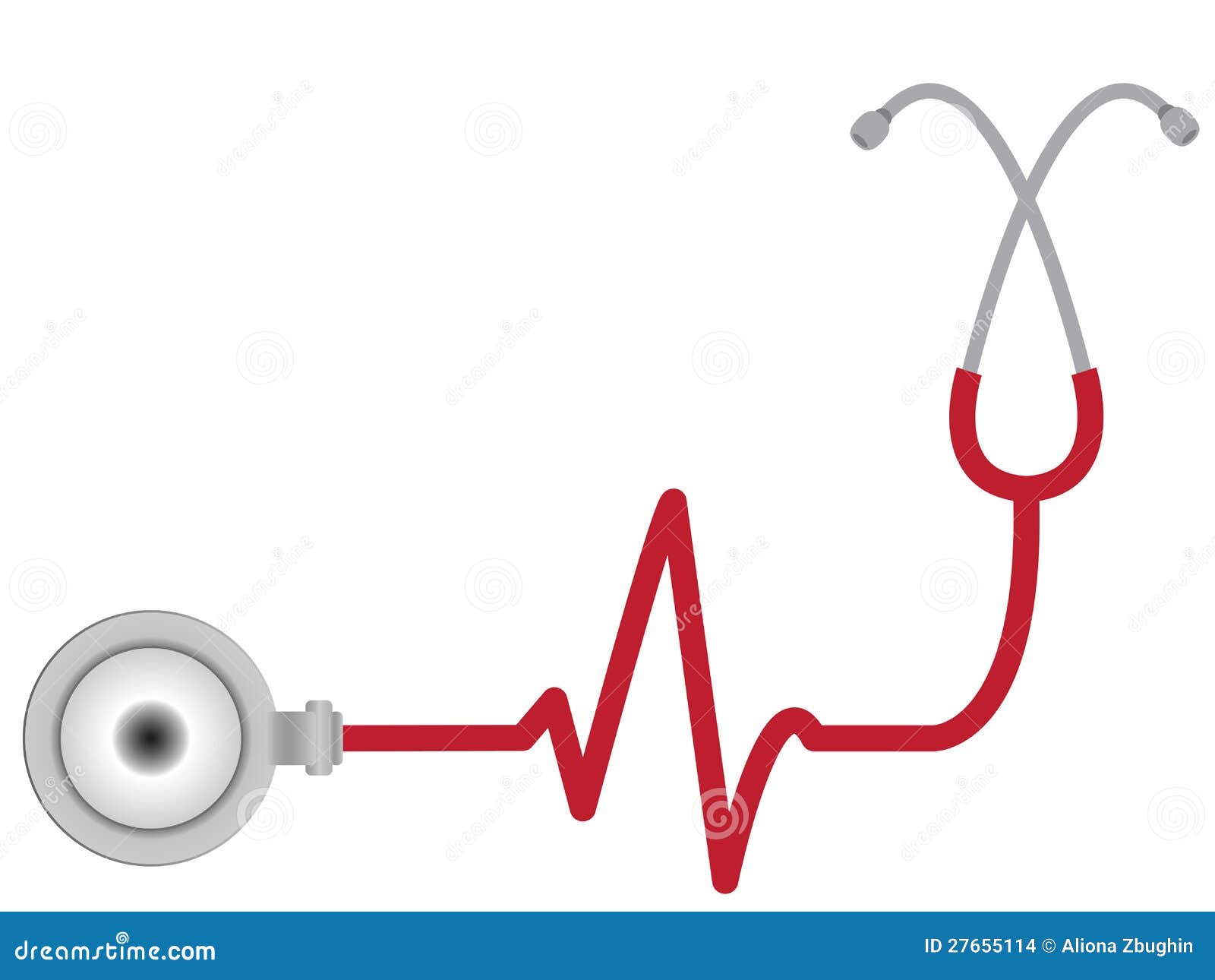 stethoscope with heart beat