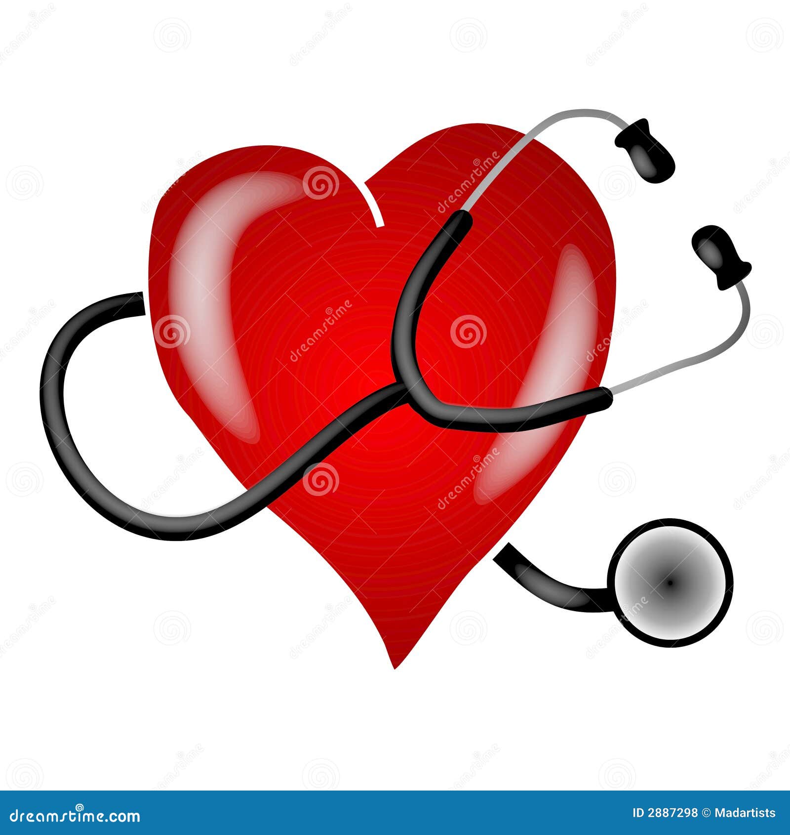 stethoscope heart clip art