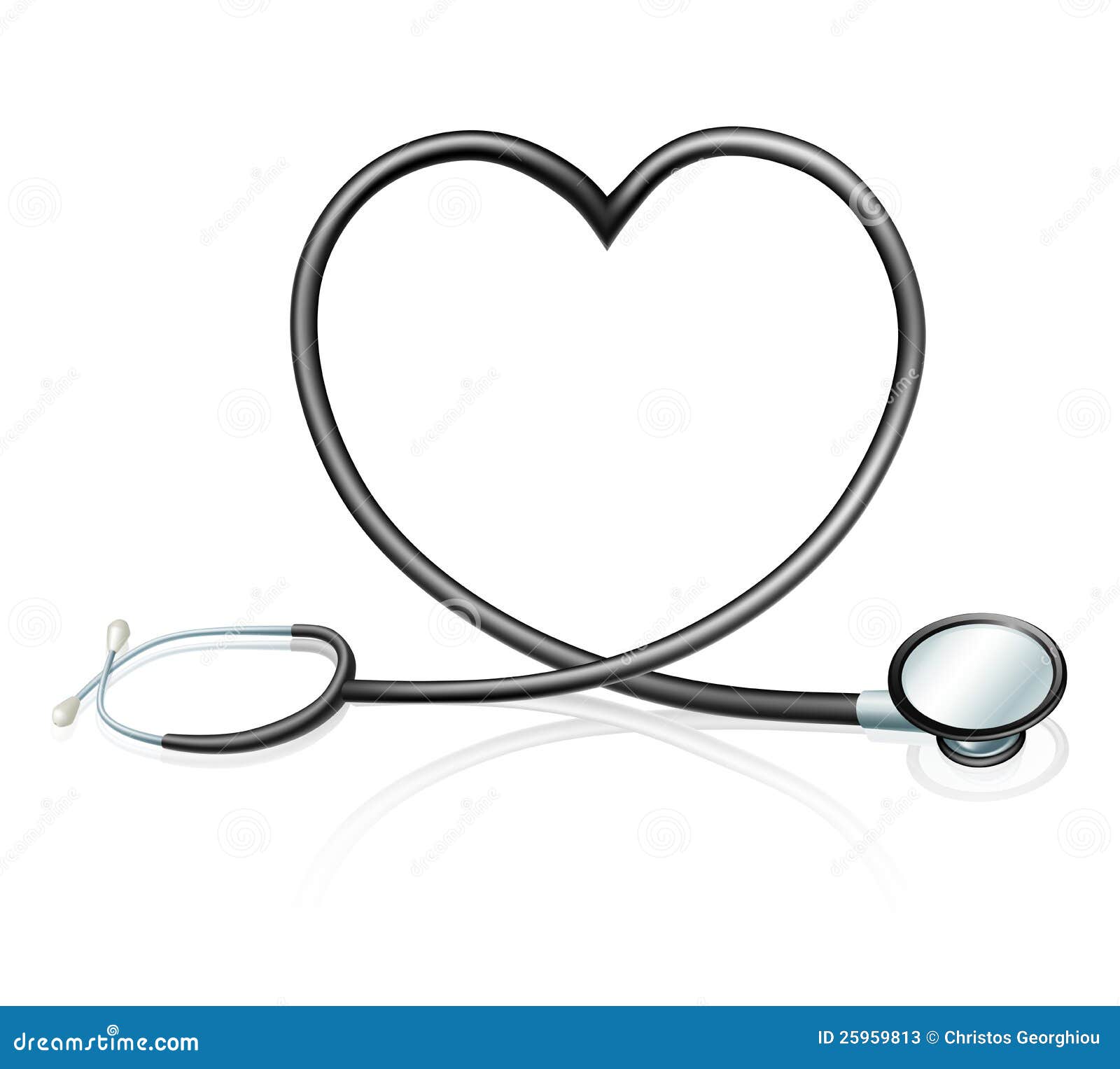 Download Stethoscope heart concept stock vector. Illustration of ...