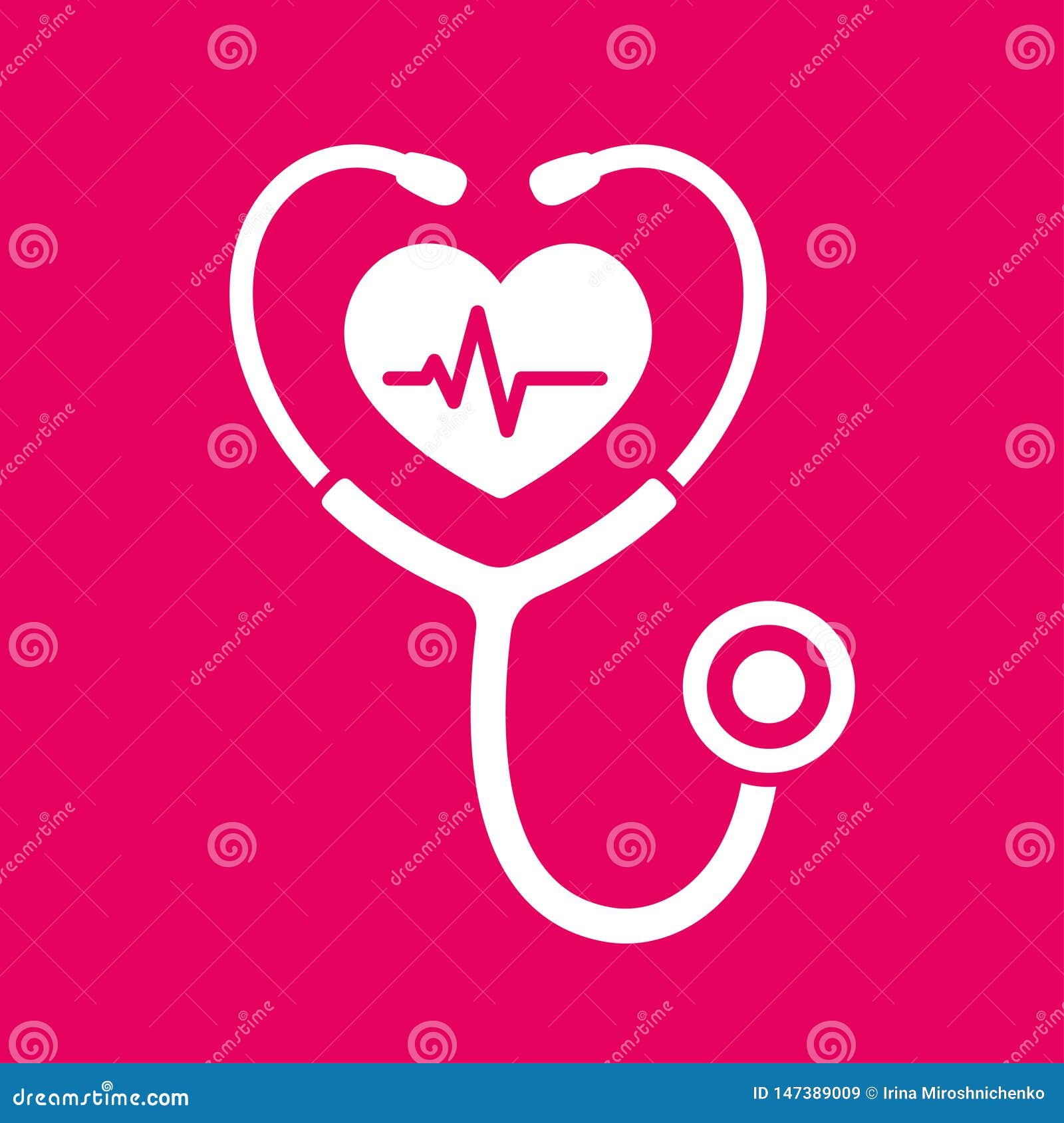 stethoscope heart icon