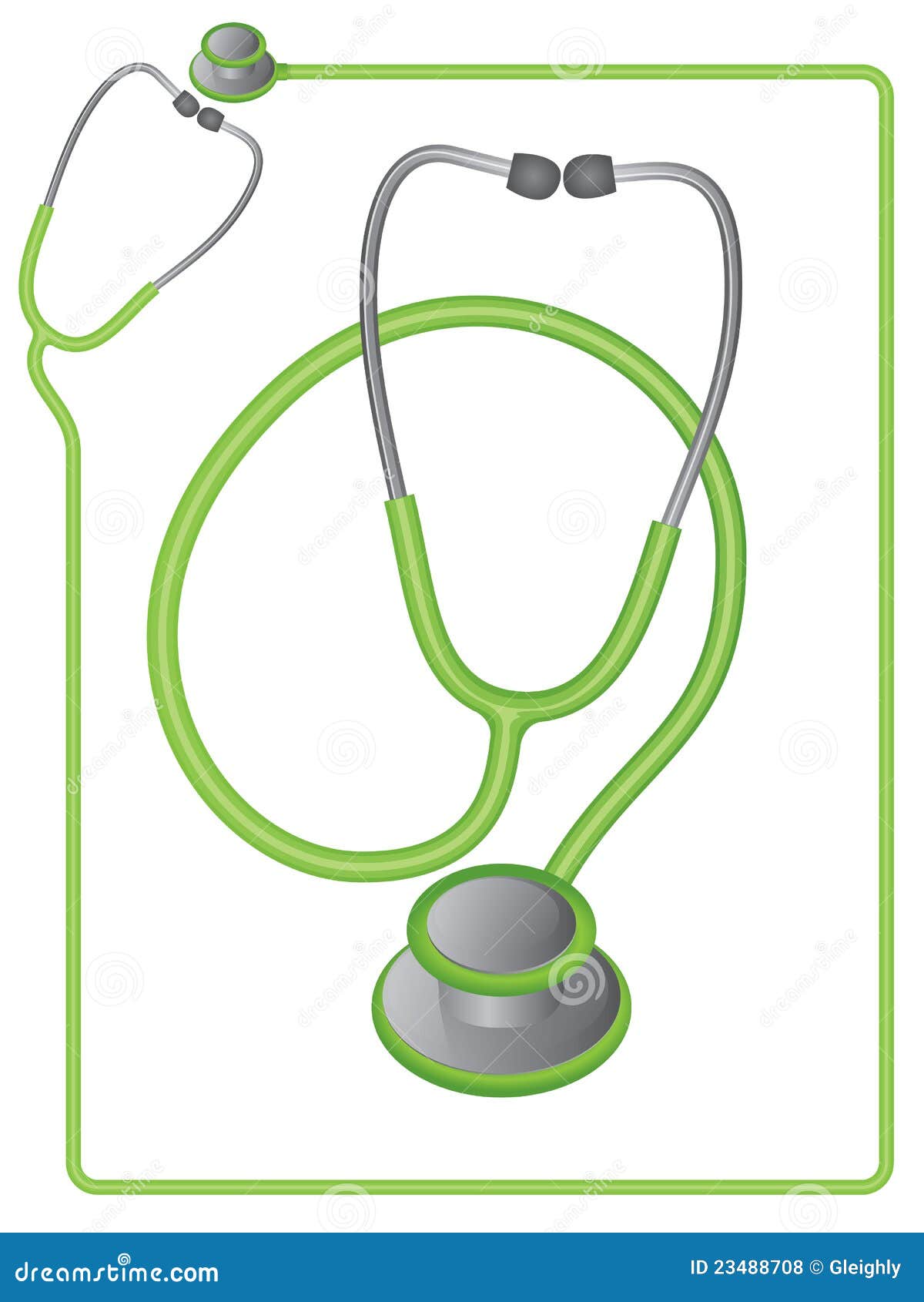 Stethoscope Icon And Border Royalty Free Stock Photos Image 23488708