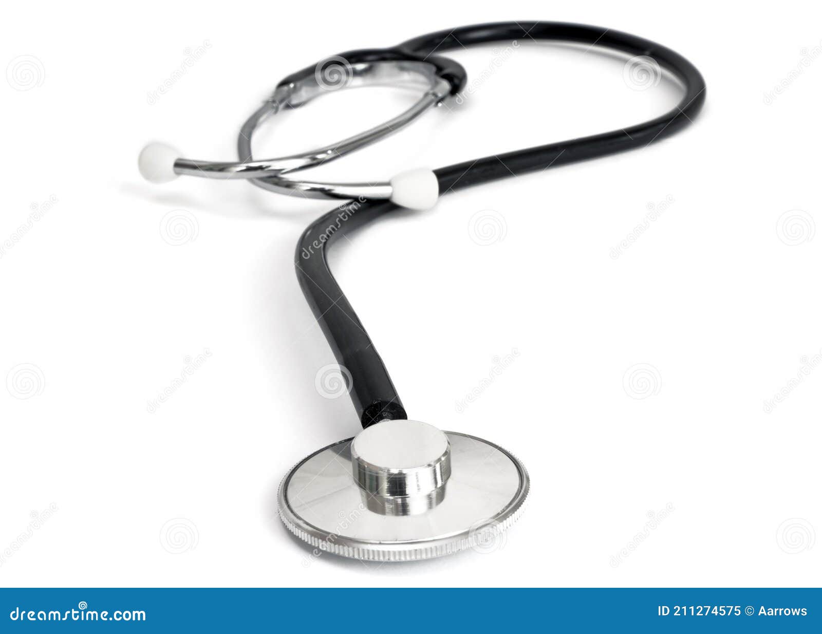 stethoscope  over a white background