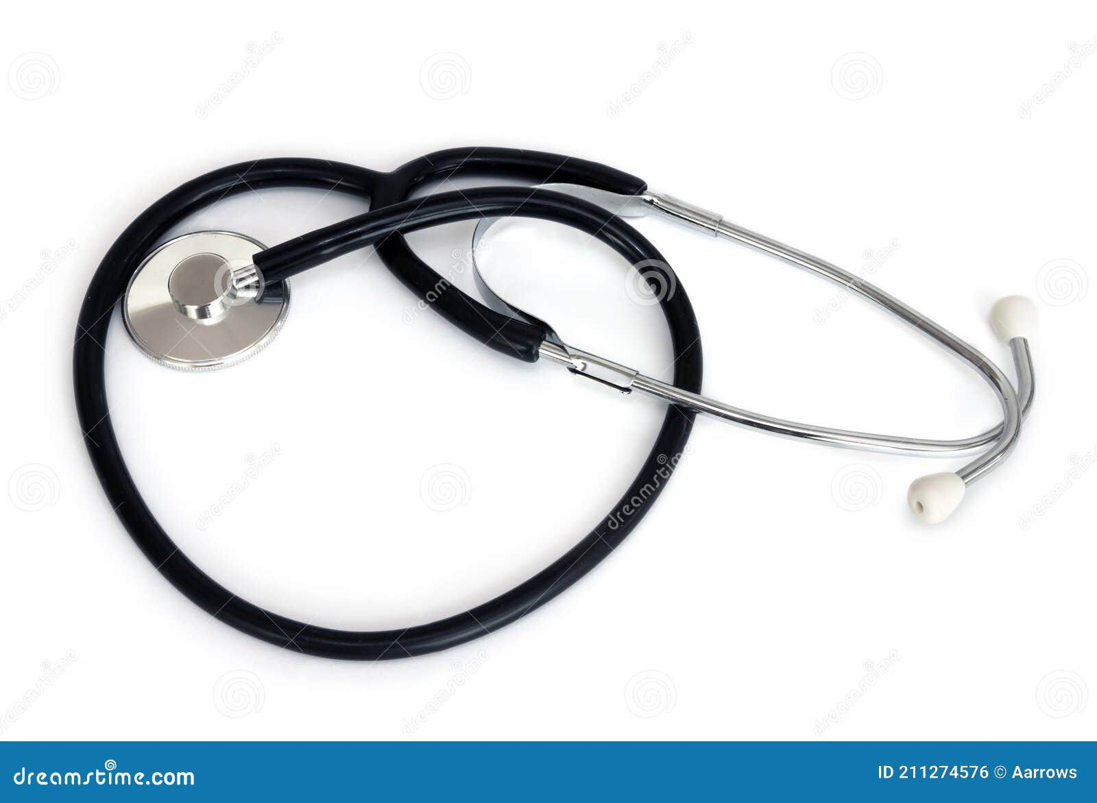 stethoscope  over a white background