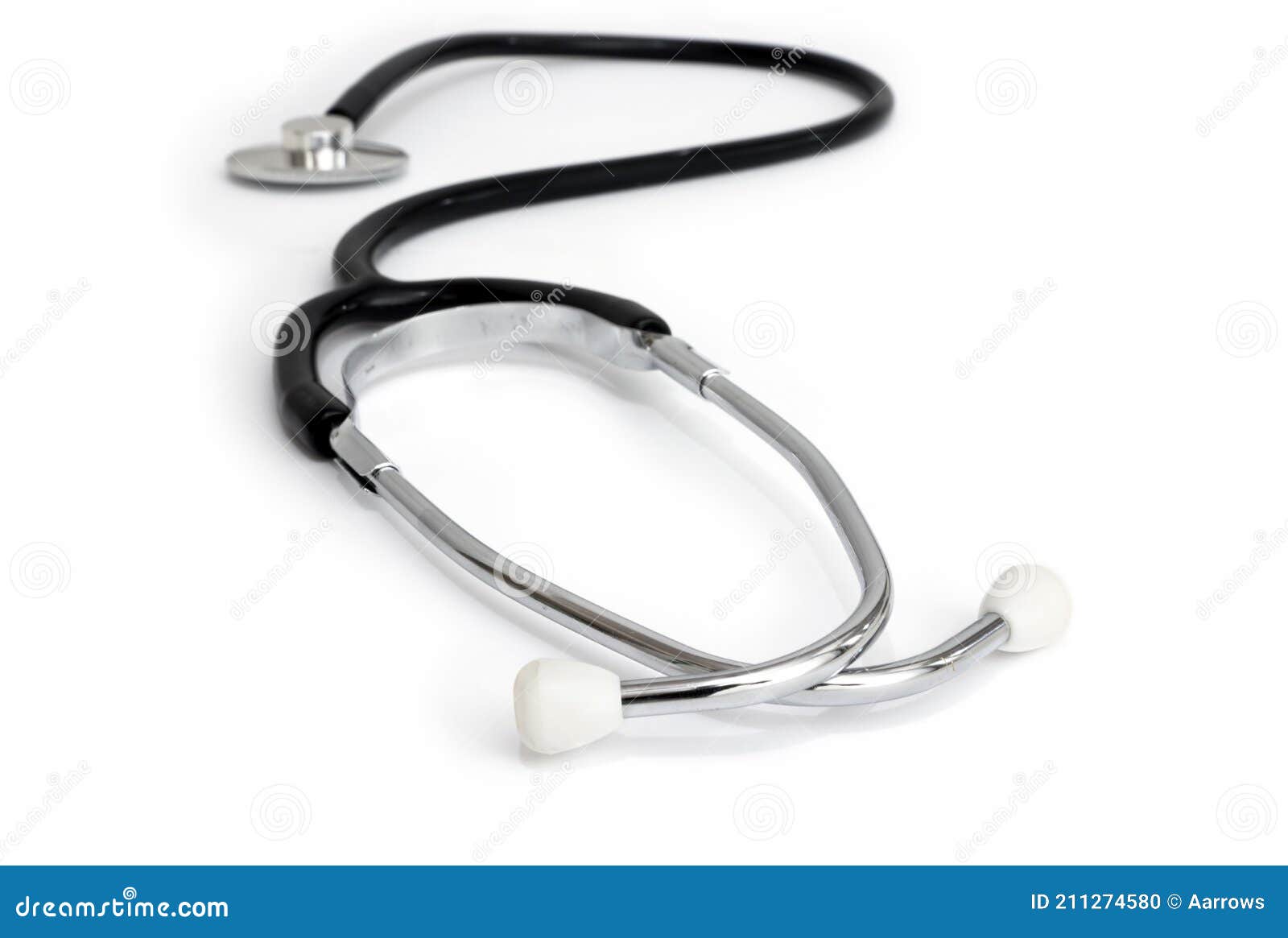 stethoscope  over a white background
