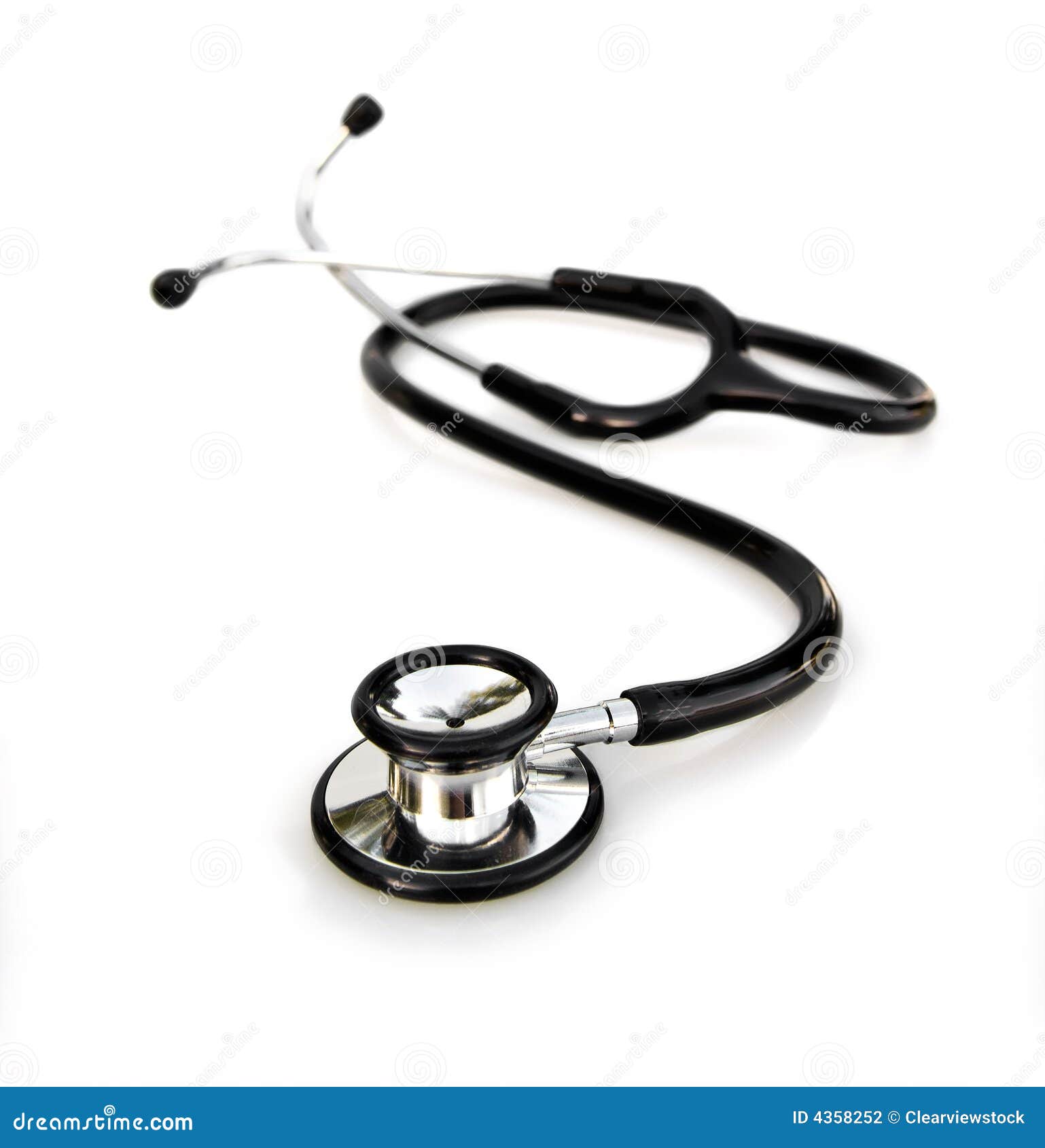 Stethoscope Isolated on White Stock Vector - Illustration of health ...