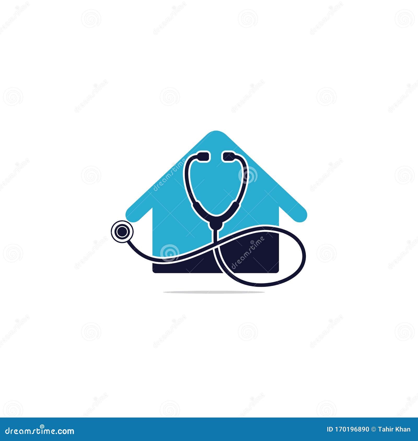 Stethoscope logo design. stock vector. Illustration of cardiology