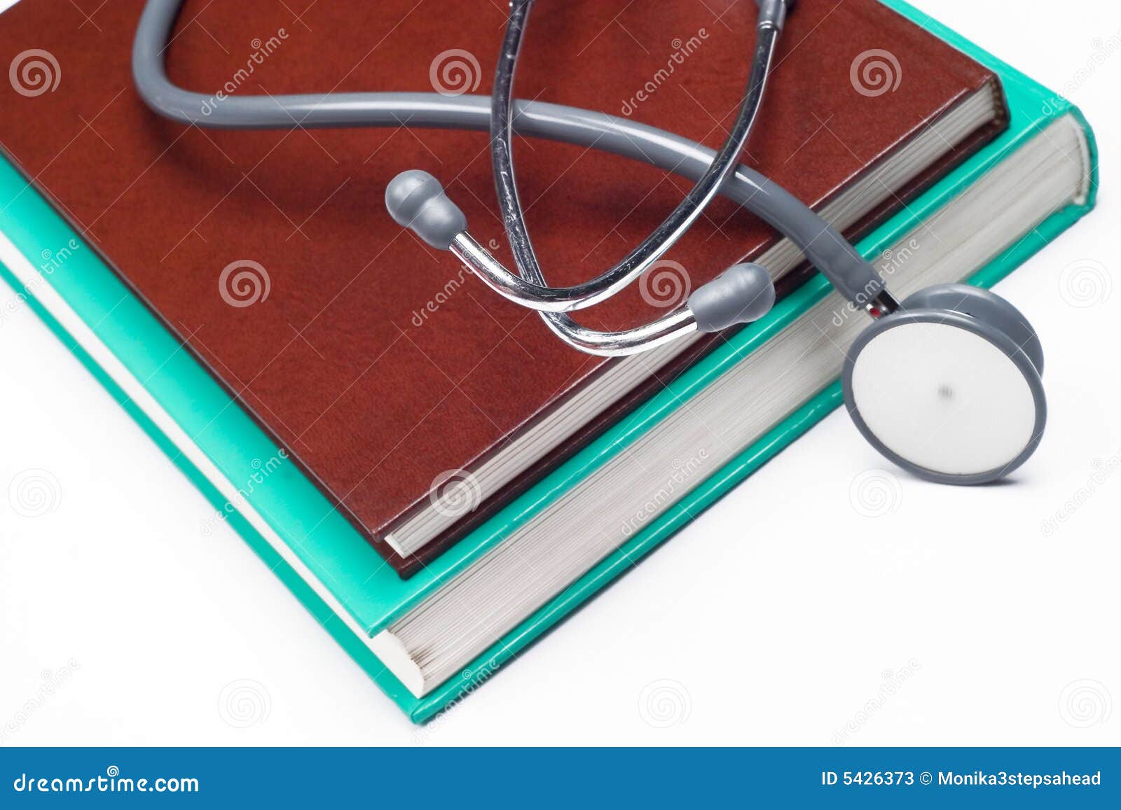 Stethoscope on Medical Books Stock Image Image of care, stethoscope