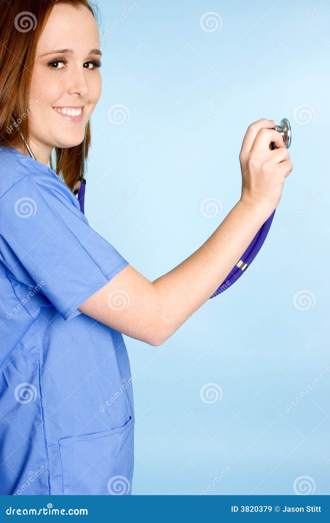 Stethoscope Nurse stock image. Image of happy, health 3820379