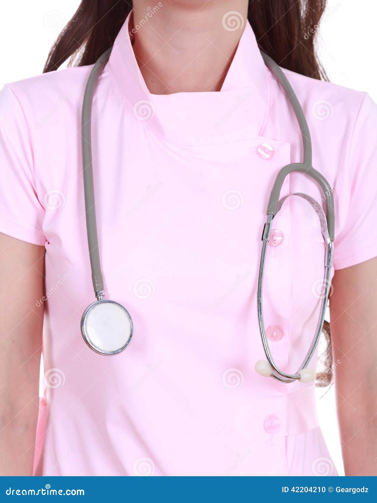 Stethoscope with nurse stock photo. Image of people, female 42204210