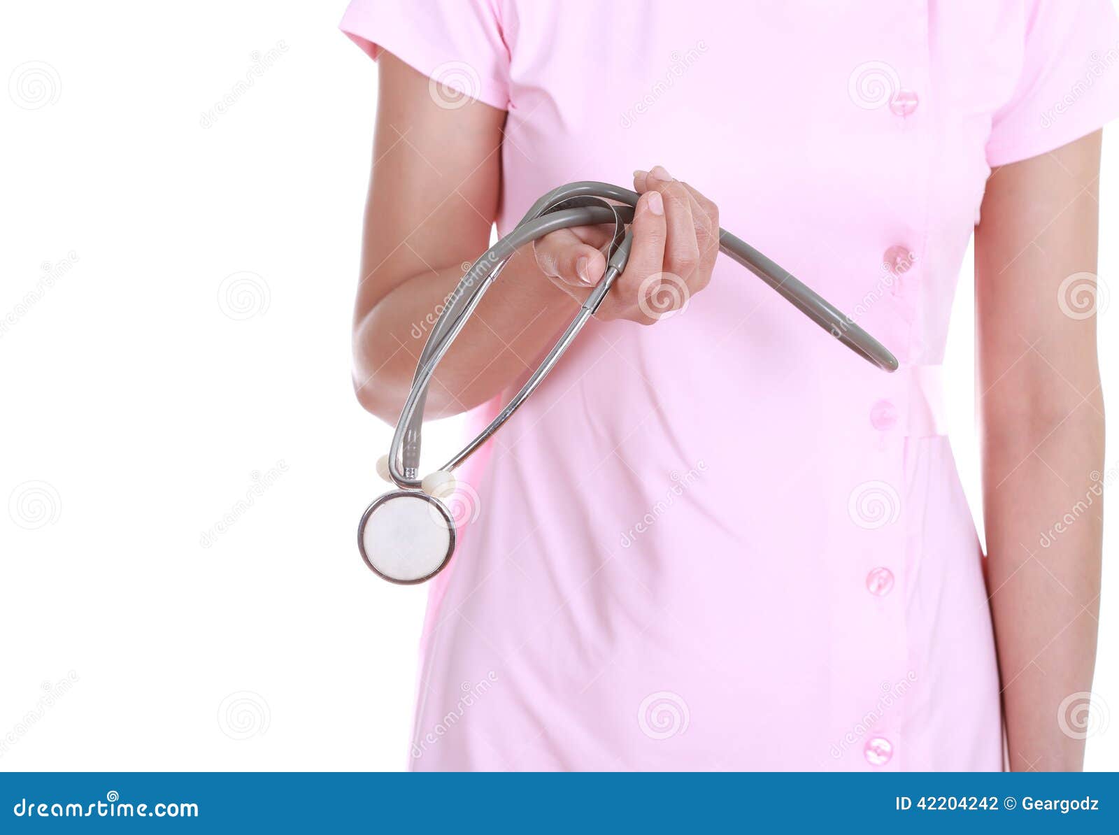Stethoscope with nurse stock photo. Image of patient 42204242