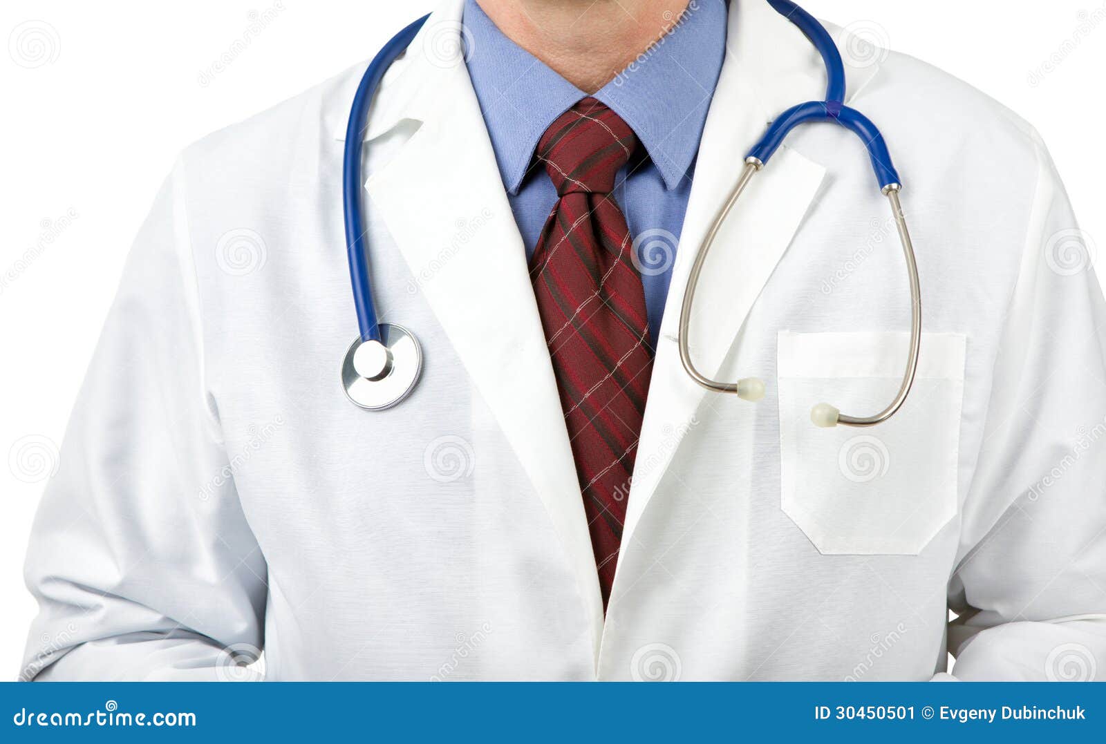 stethoscope on physician