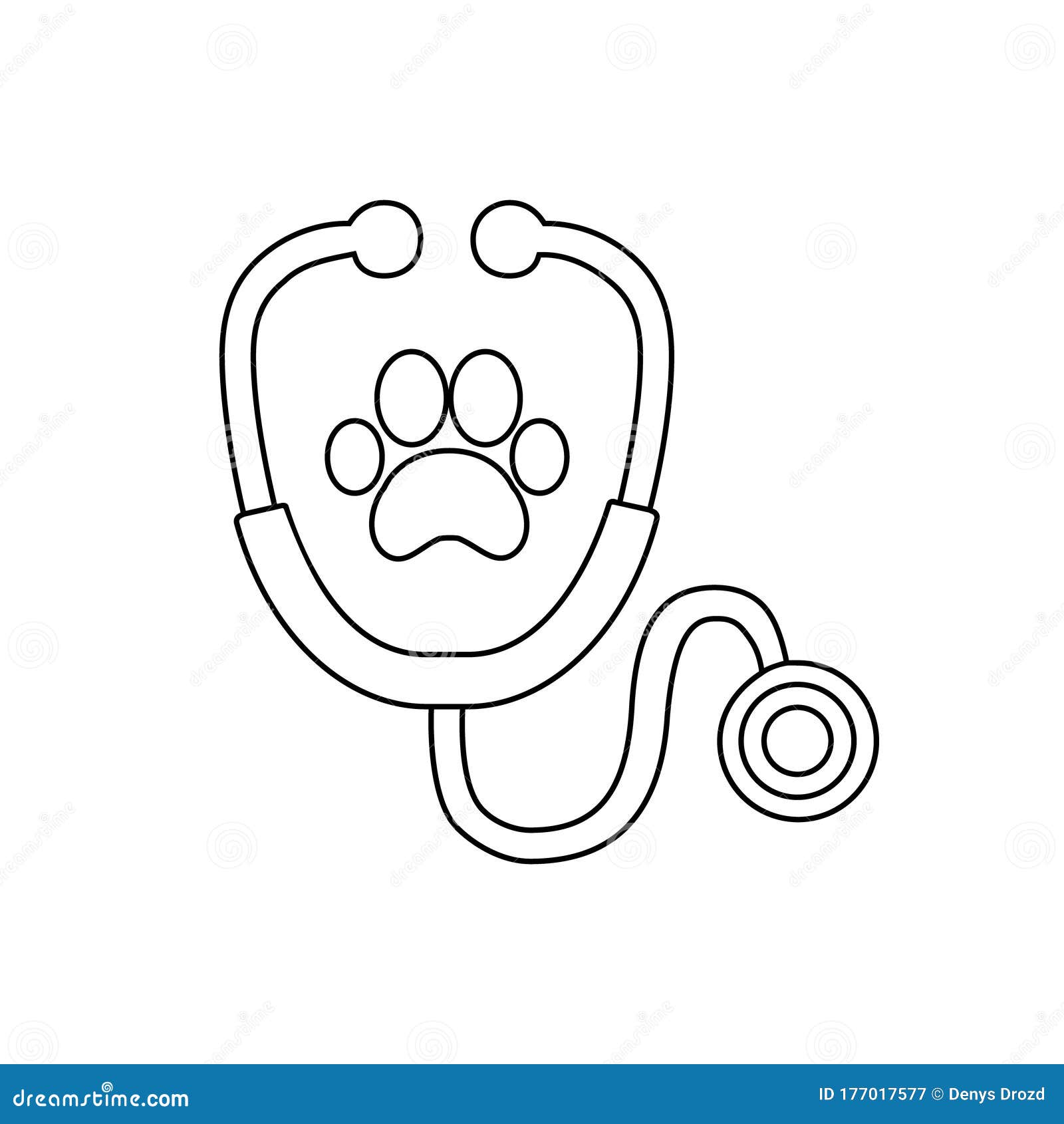 Stethoscope Silhouette with Animal Paw Print Symbol. Veterinary Medicine Logo, Isolated Vector Illustration Stock Vector - Illustration of print, ð¡an: 177017577 Stethoscope Silhouette with Animal Paw Print Symbol. Veterinary Medicine Logo, Isolated Vector Illustration Stock Vector - Illustration of print, ð¡an: 177017577