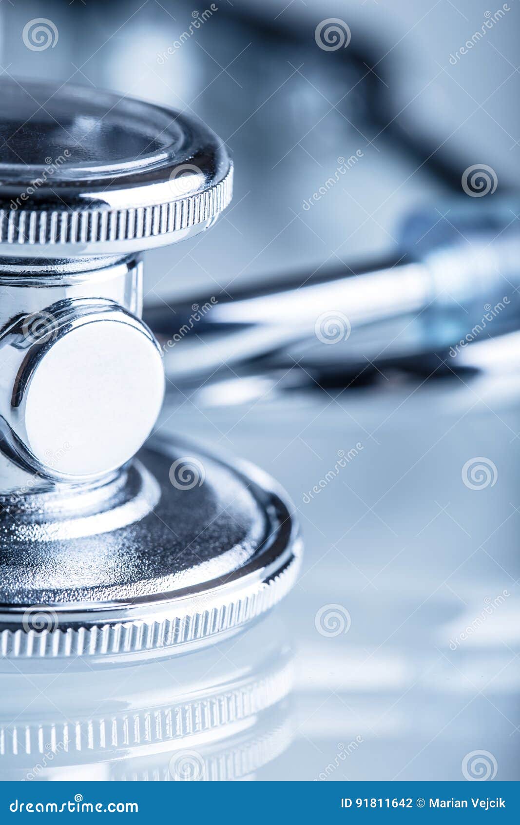 Stethoscope. Stethoscope for Heart Rate Measurement Stock Photo Image