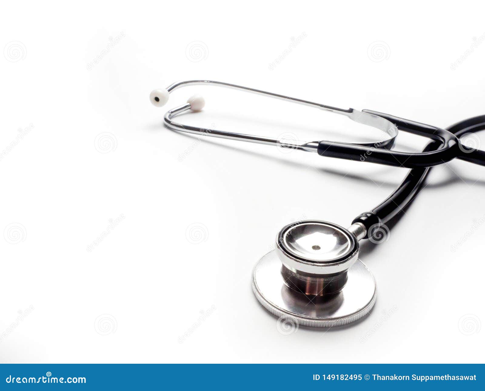 Stethoscope on White Background Stock Image Image of medic