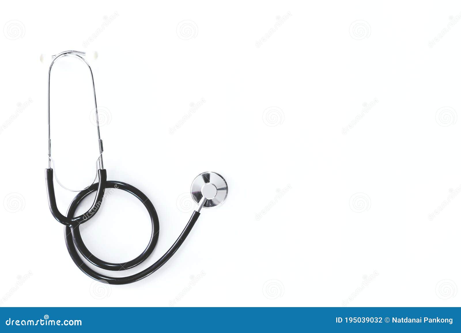Stethoscope on White Background Stock Photo Image of medical, care