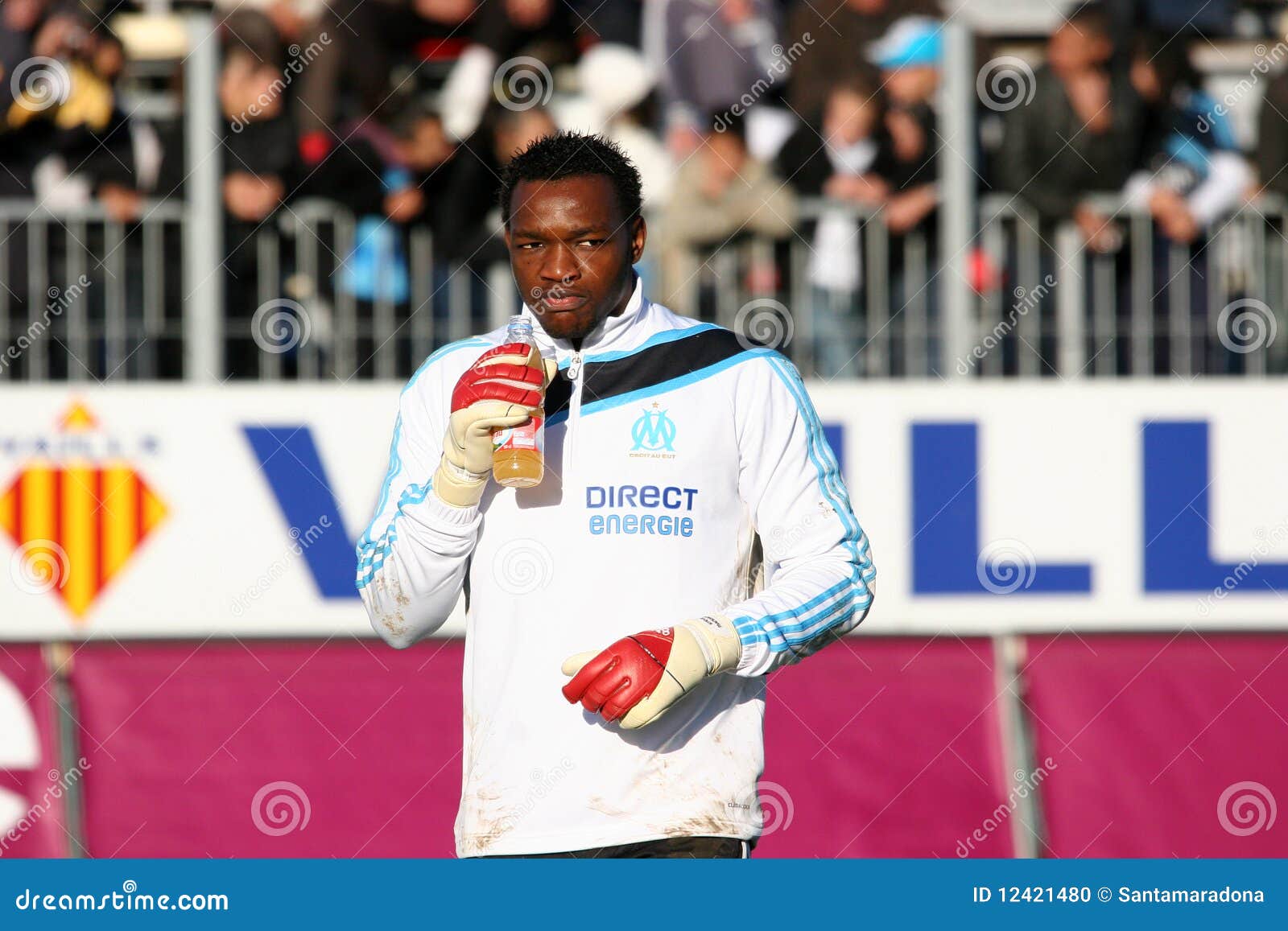 Steve Mandanda De Olympique De Marselha Imagem Editorial - Imagem