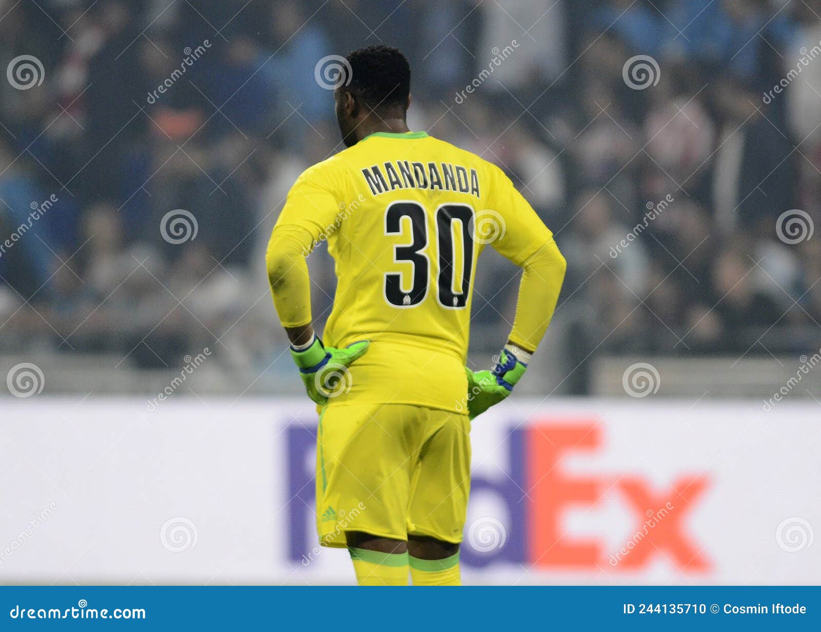 Steve Mandanda De Olympique De Marselha Imagem Editorial - Imagem