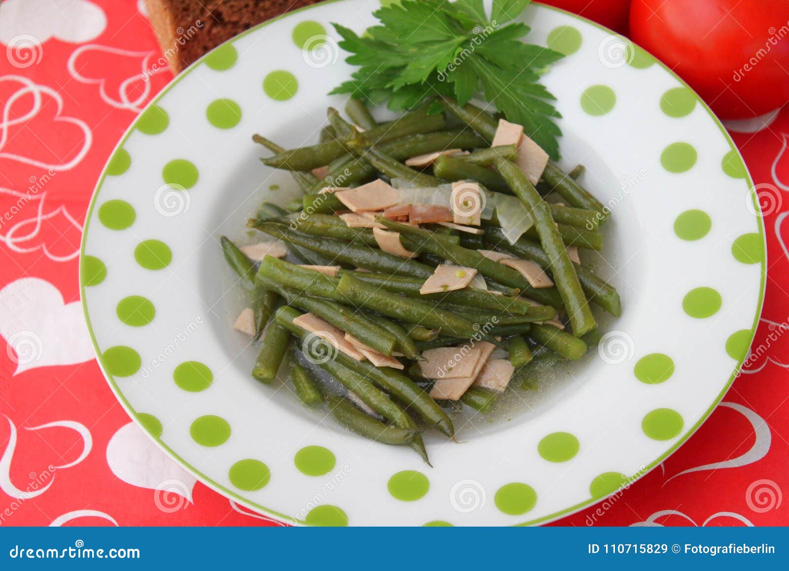 Stew of green beans stock image. Image of green, vegetables - 110715829