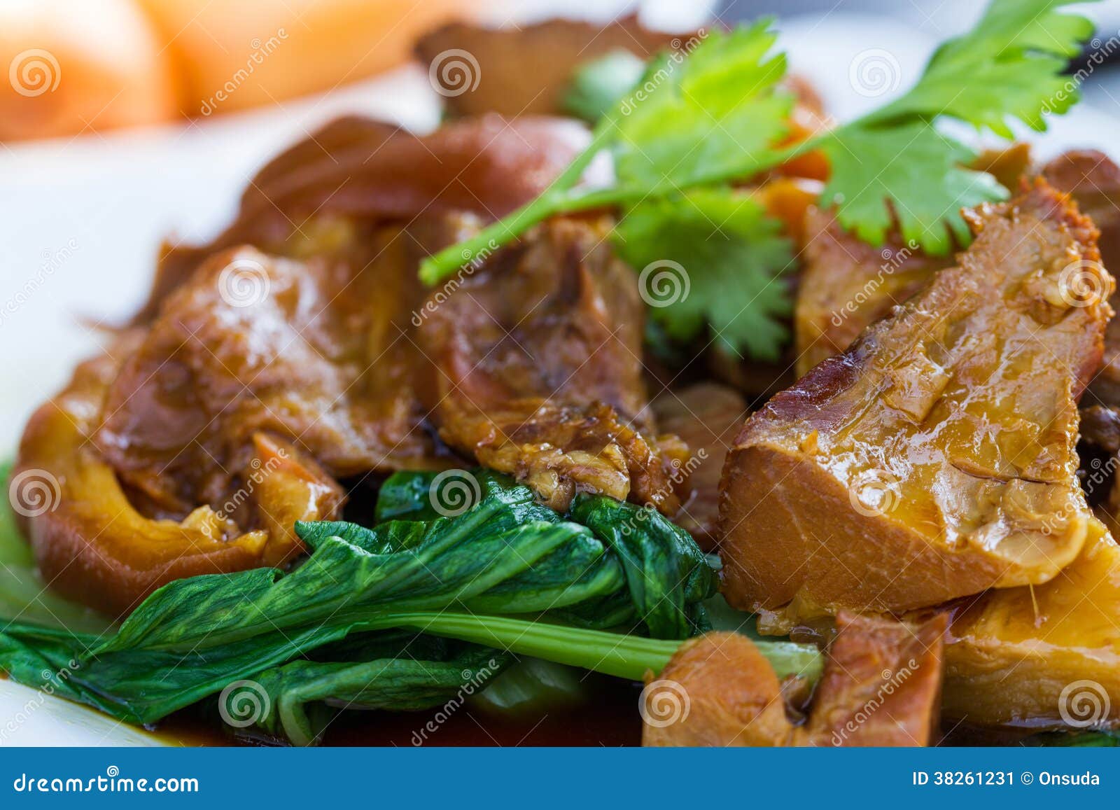 Stew pork leg stock image. Image of cooking, dish, protein 38261231