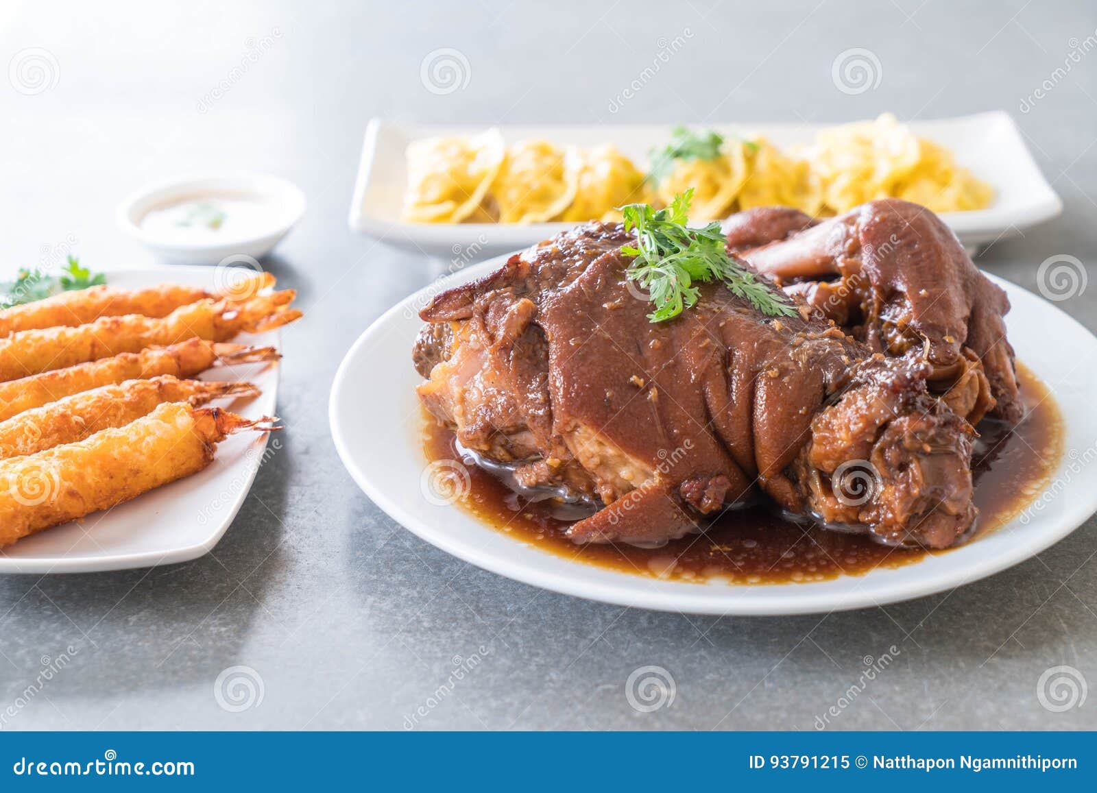 Stewed Pork Leg in Gravy Soup Stock Image Image of meat, gourmet 93791215