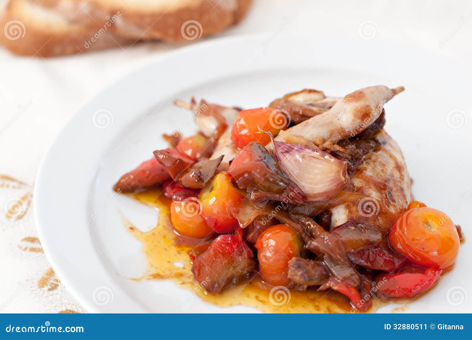 Stewed Quail stock image. Image of appetizing, barbecue 32880511