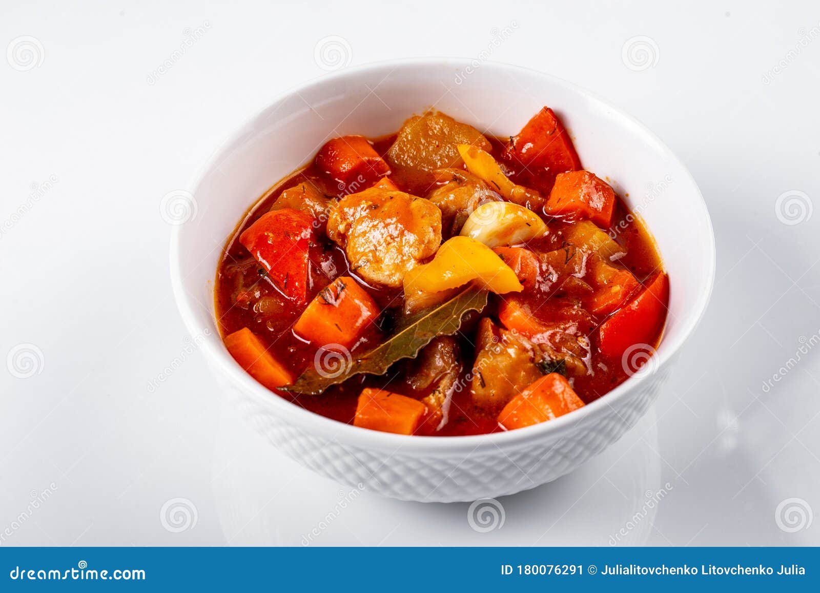 Stewed Vegetables with Beef in Tomato Sauce Stock Image Image of