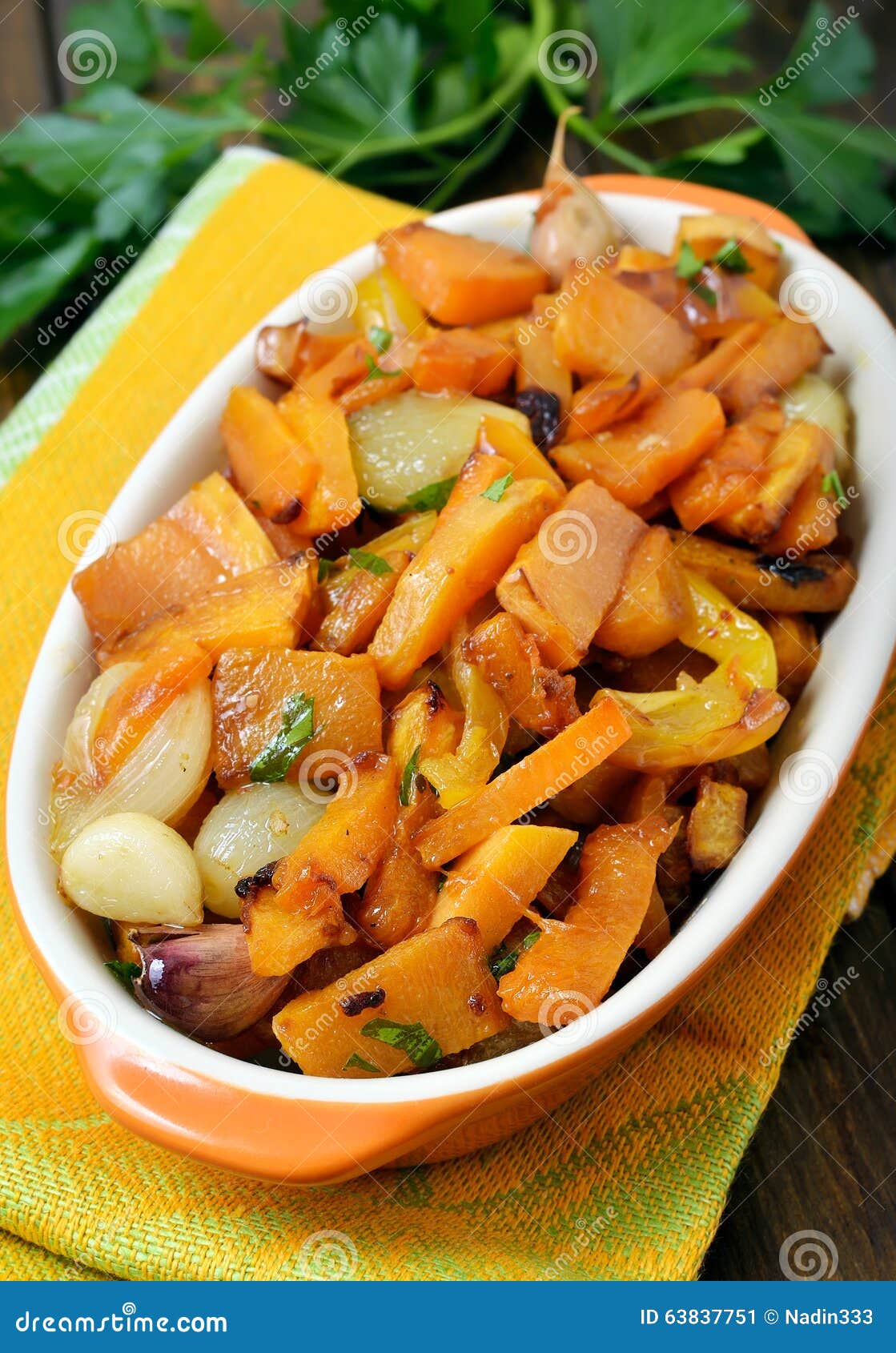 Stewed Vegetables in Ceramic Bowl Stock Image Image of healthy