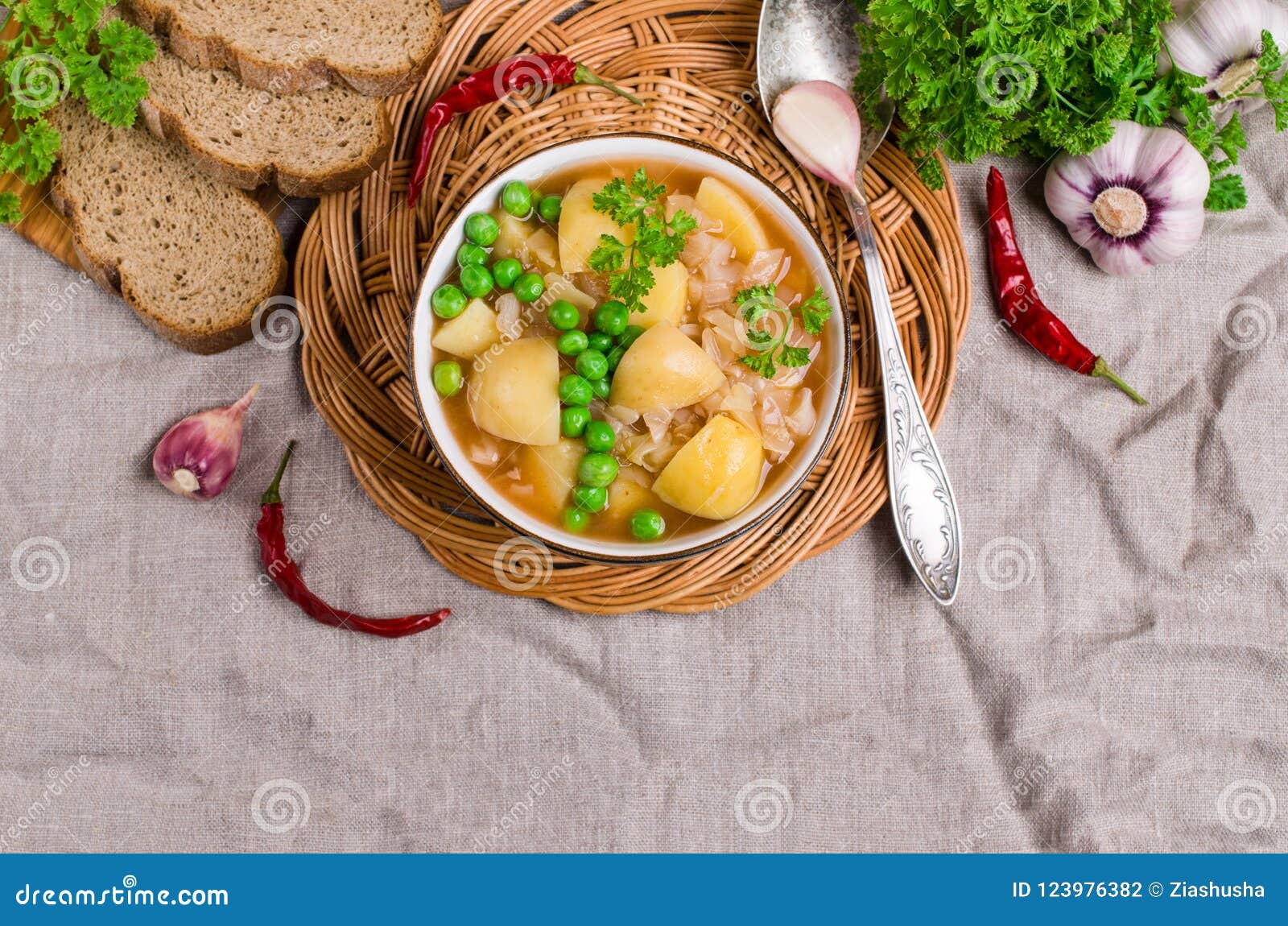 Stewed Vegetables with Spices Stock Photo Image of healthy, dinner