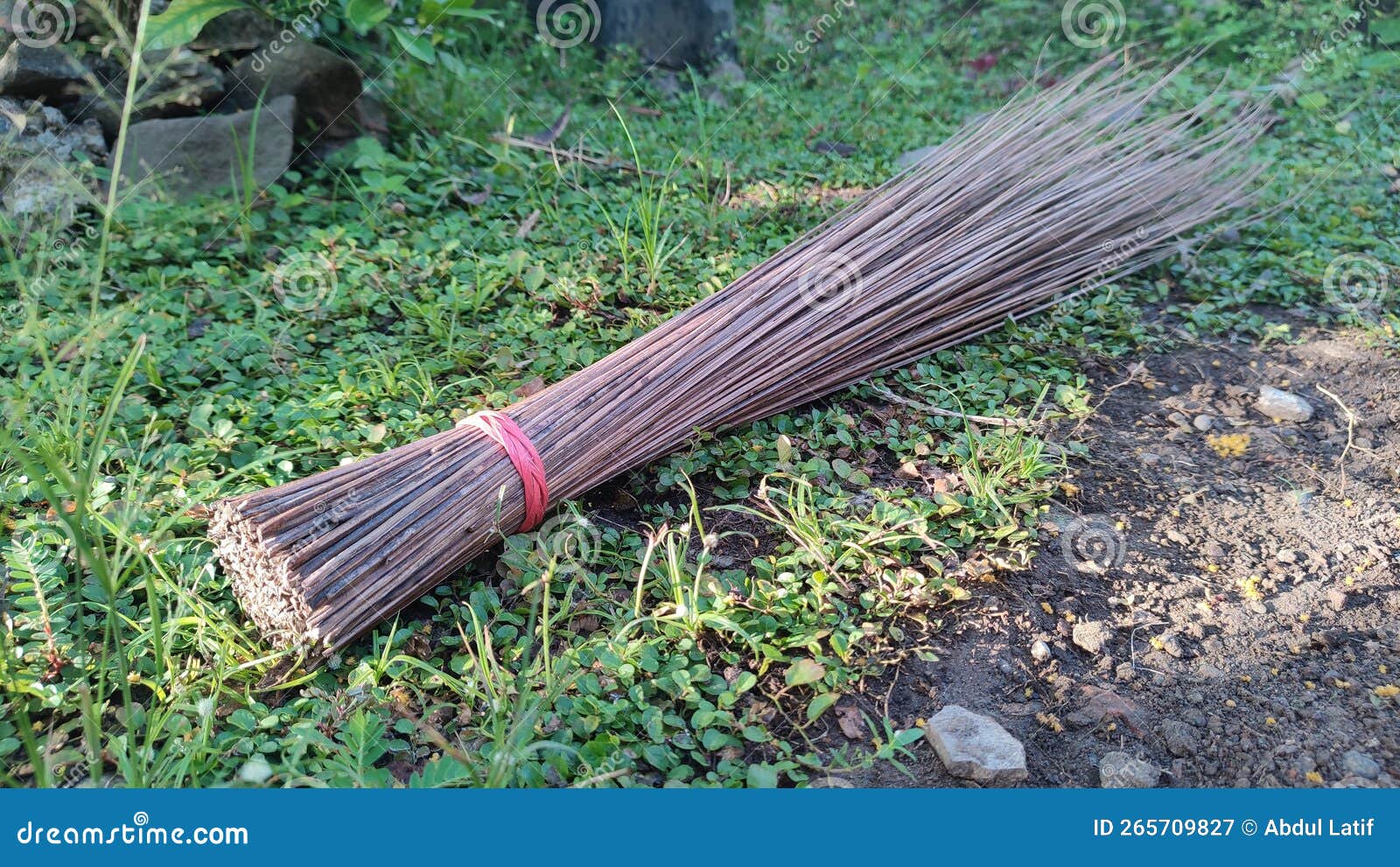 Stick Broom Trash Cleaning Tool, Traditional Broom Stock Image Image