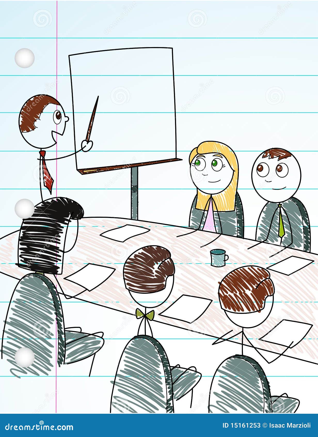 Stick Figure Clip Art Meeting