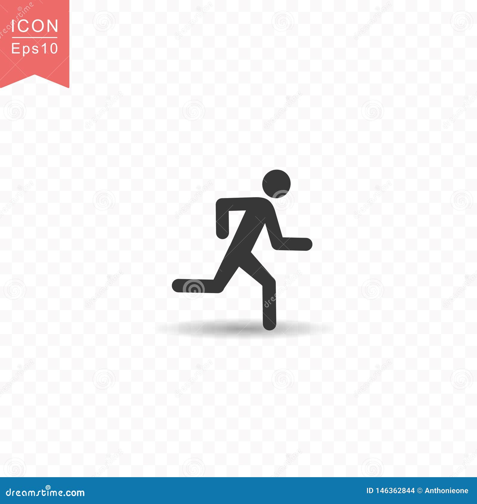 People figures in motion running walking Vector Image