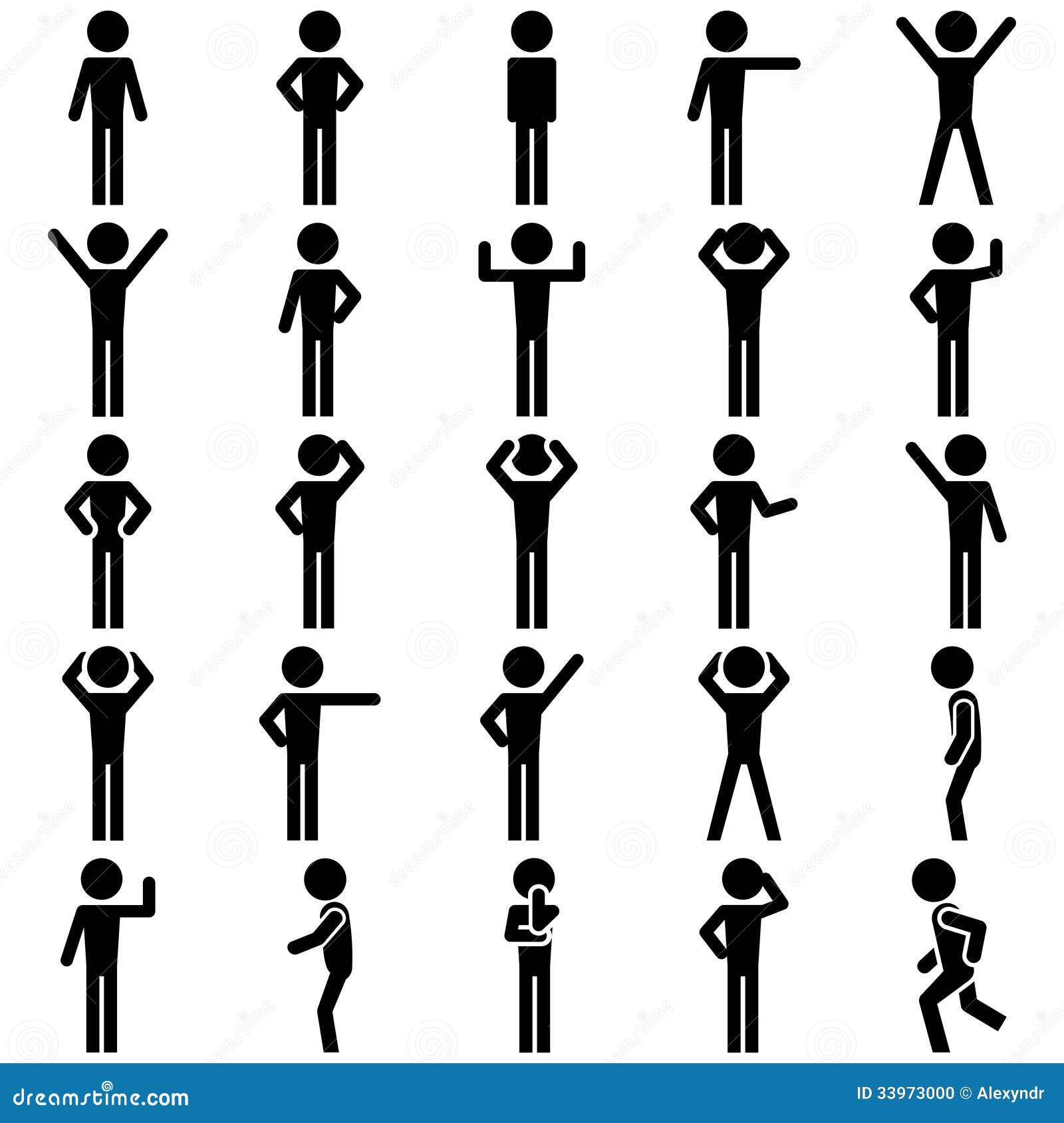 human figures in different positions