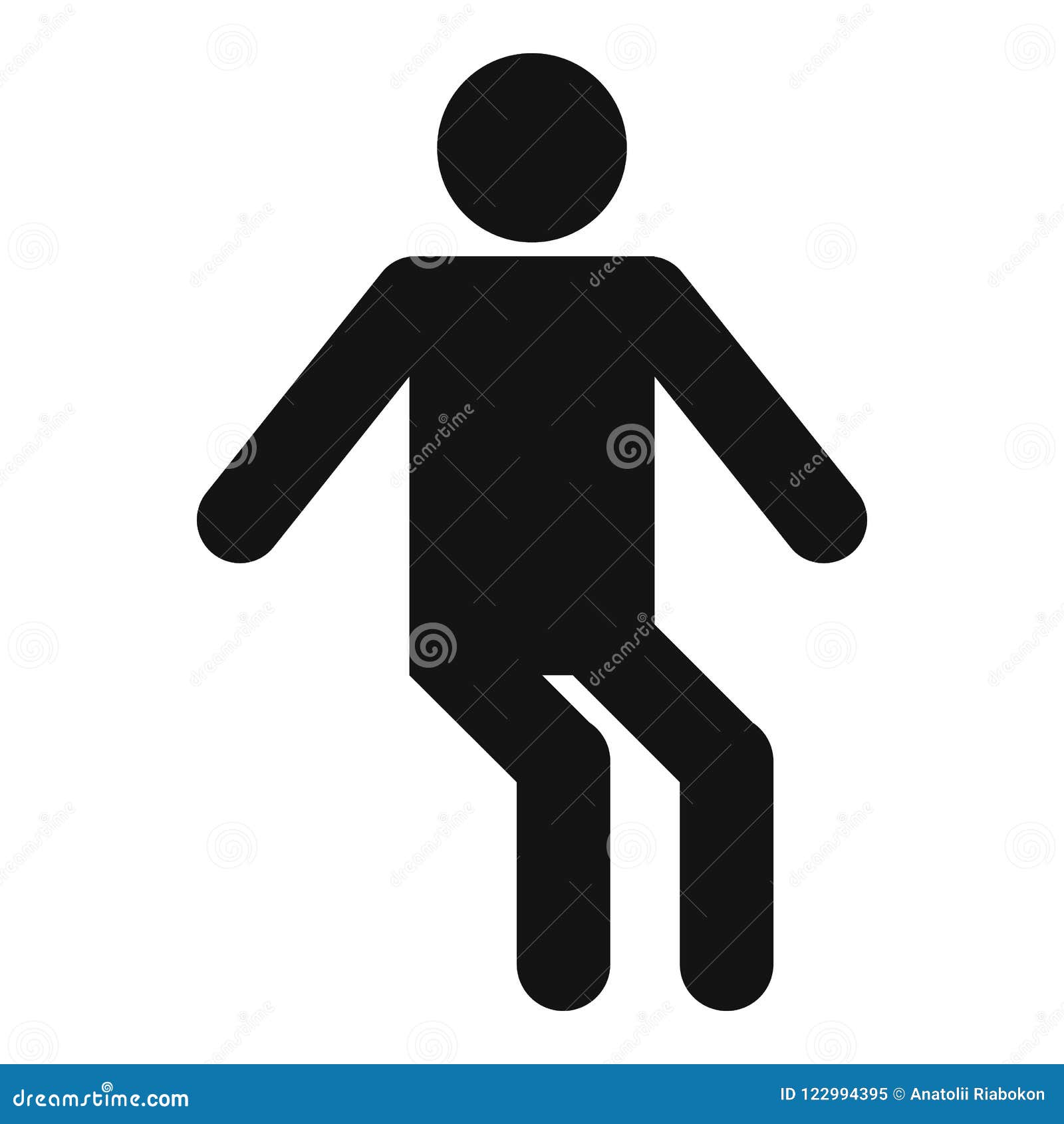 Stick Figure Stickman Icon Pictogram Simple Stock Illustration ...