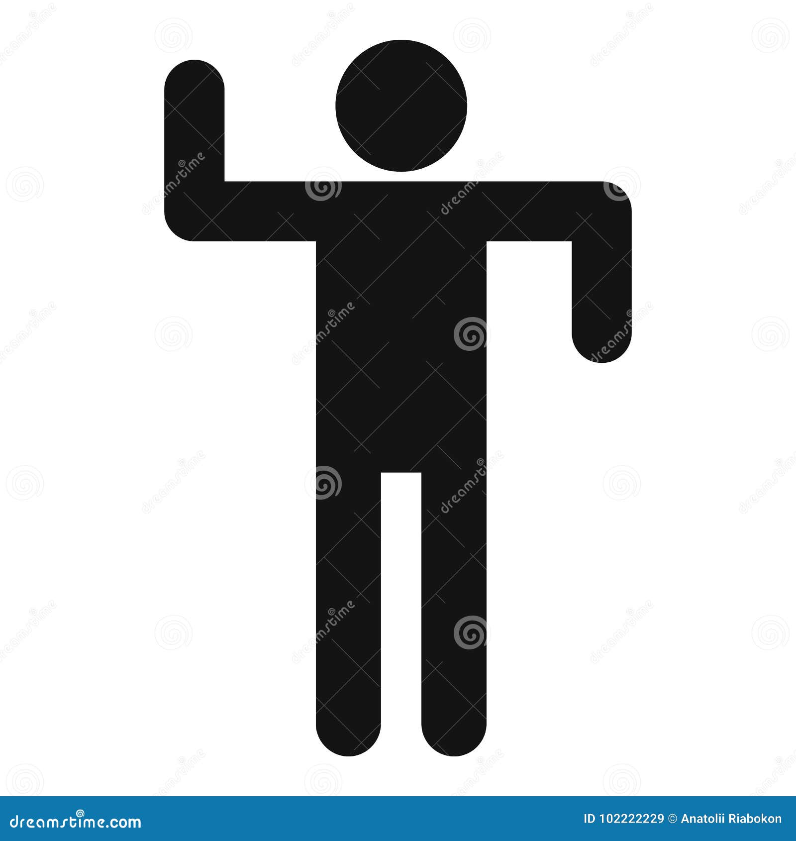 Premium Vector  Simple vector stick man stickman stand isolated on white