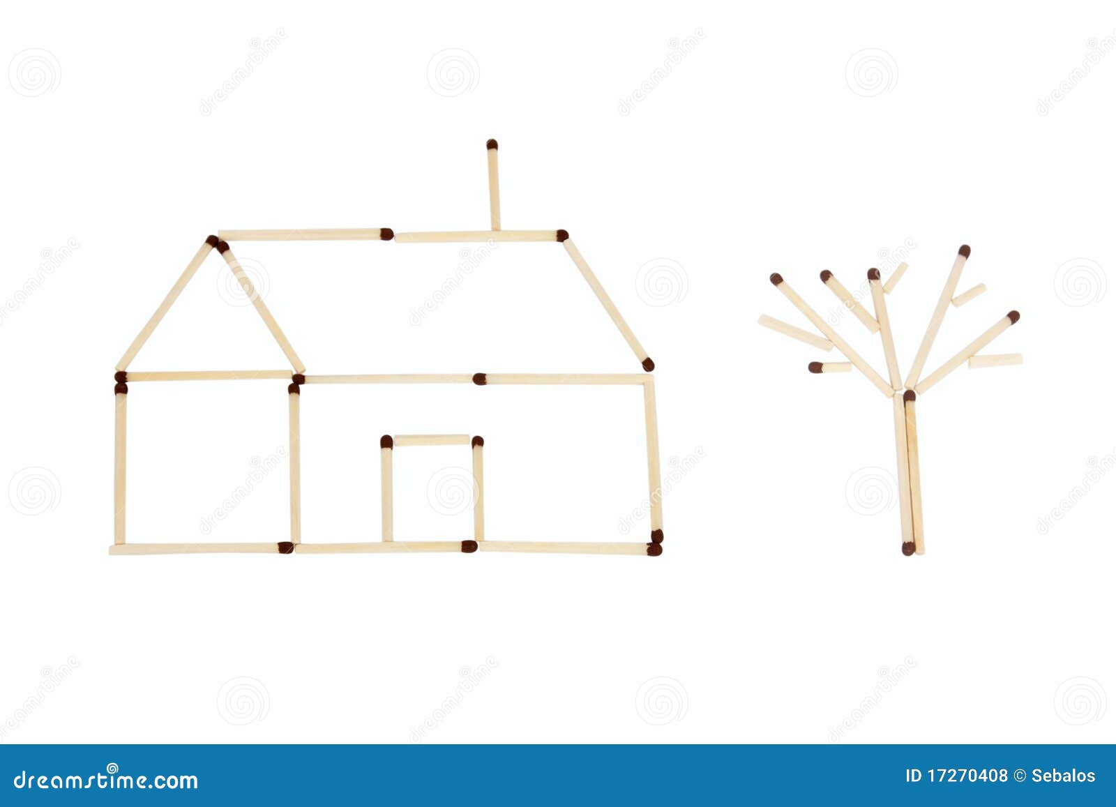 Stick Matches House Royalty Free Stock Photos Image 17270408