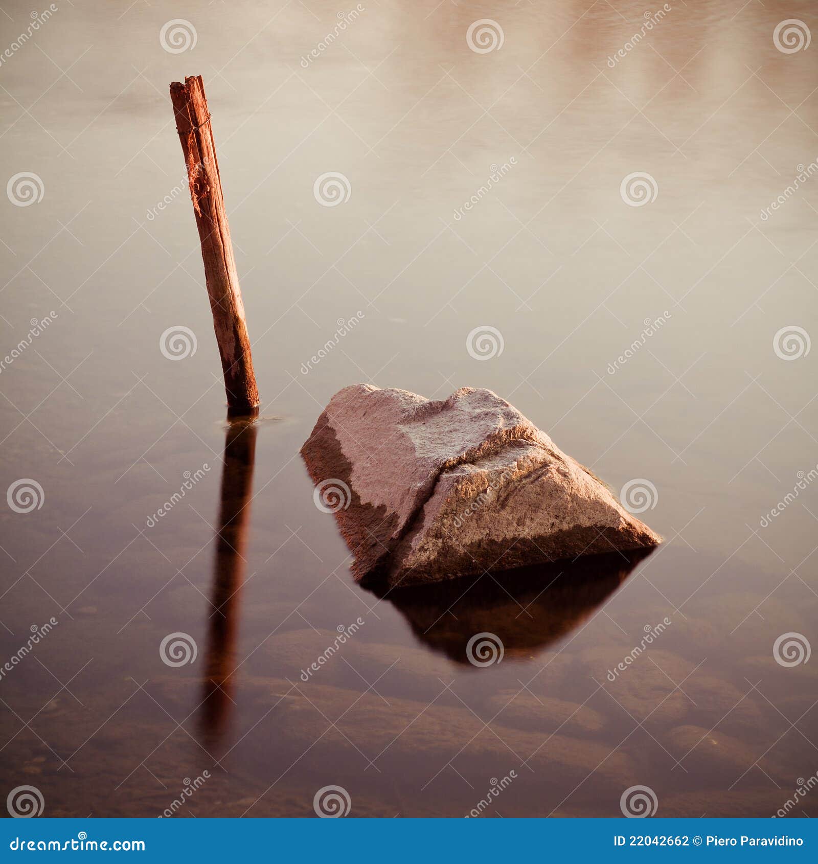 Stick and stone stock photo. Image of stone, pole, square 22042662