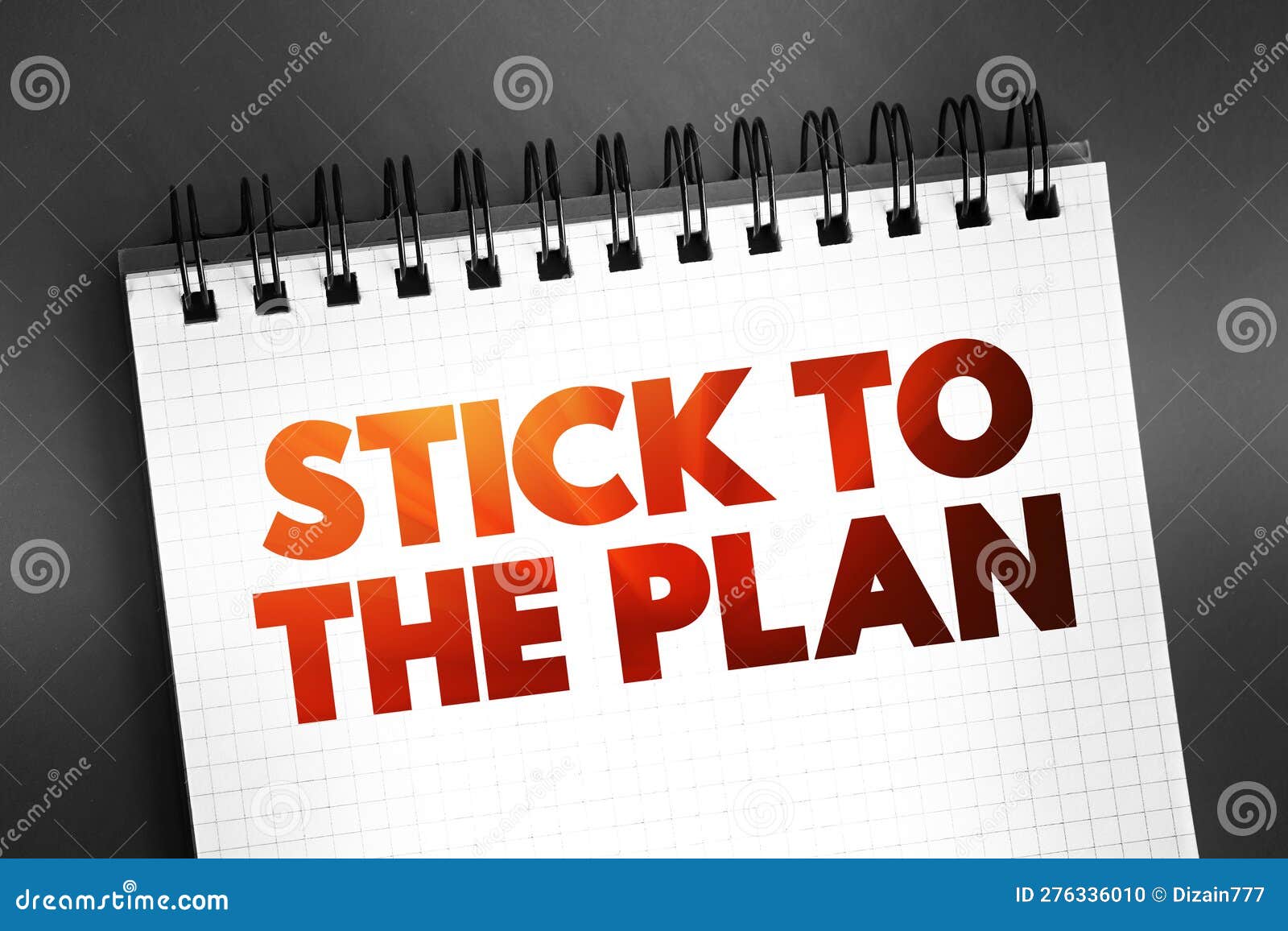Stick To The Plan Or Stick With The Plan Stick To The Plan - Inscription On Blue Keyboard Key Royalty-Free Stock