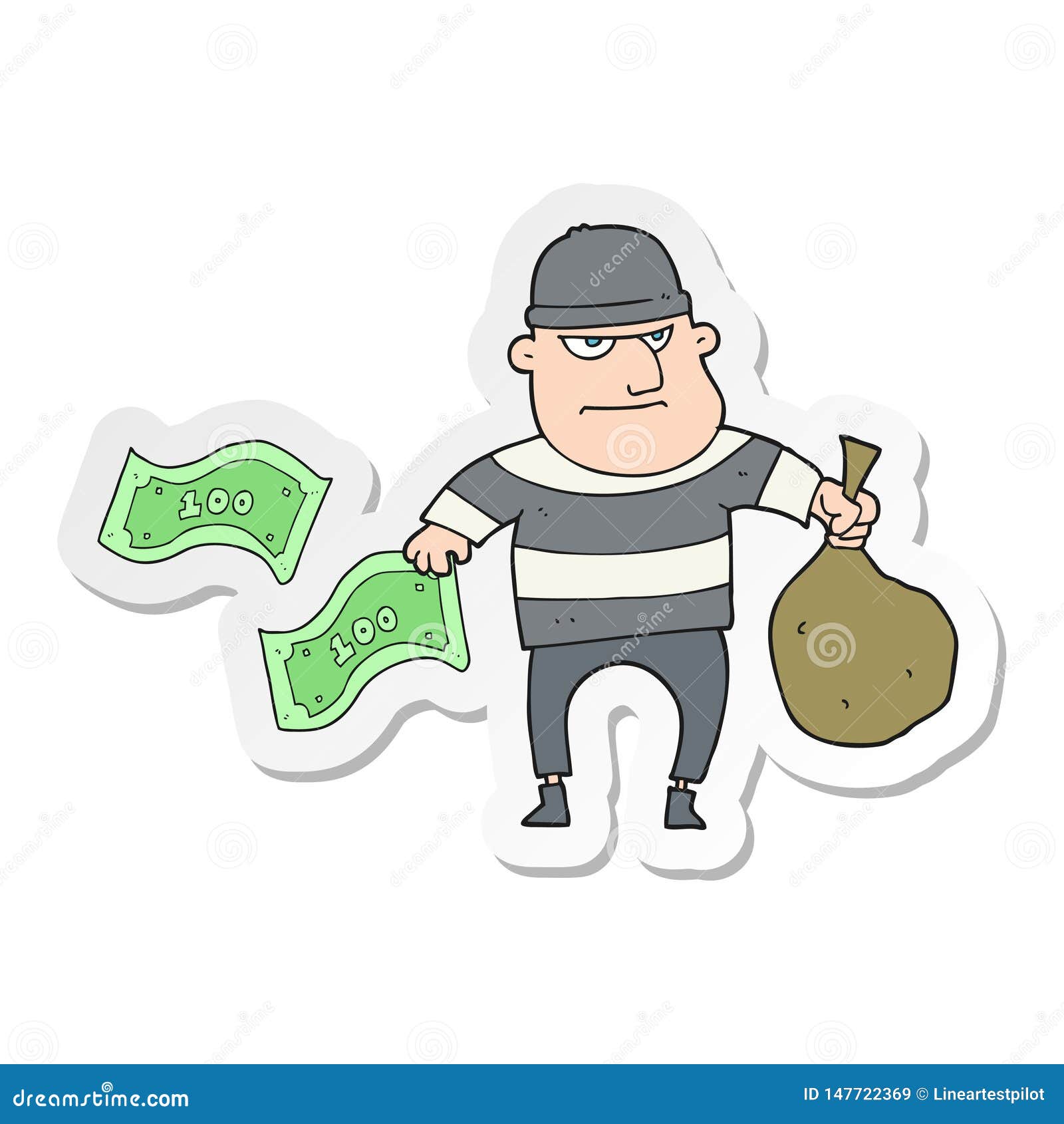 Sticker of a Cartoon Bank Robber Stock Vector - Illustration of clipart, retro: 147722369 Sticker of a Cartoon Bank Robber Stock Vector - Illustration of clipart, retro: 147722369