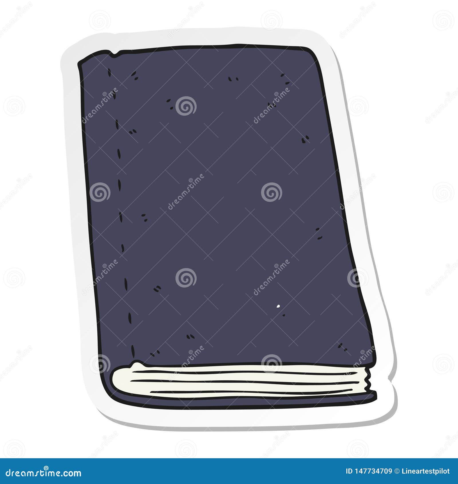 Sticker of a cartoon book stock vector. Illustration of icon 147734709
