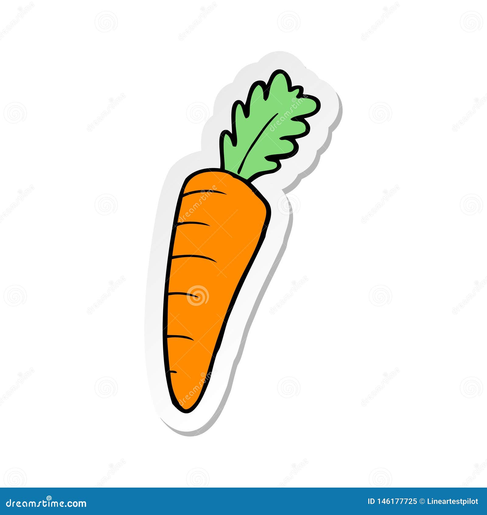 Sticker of a Cartoon Carrot Stock Vector - Illustration of drawing, icon: 146177725 Sticker of a Cartoon Carrot Stock Vector - Illustration of drawing, icon: 146177725
