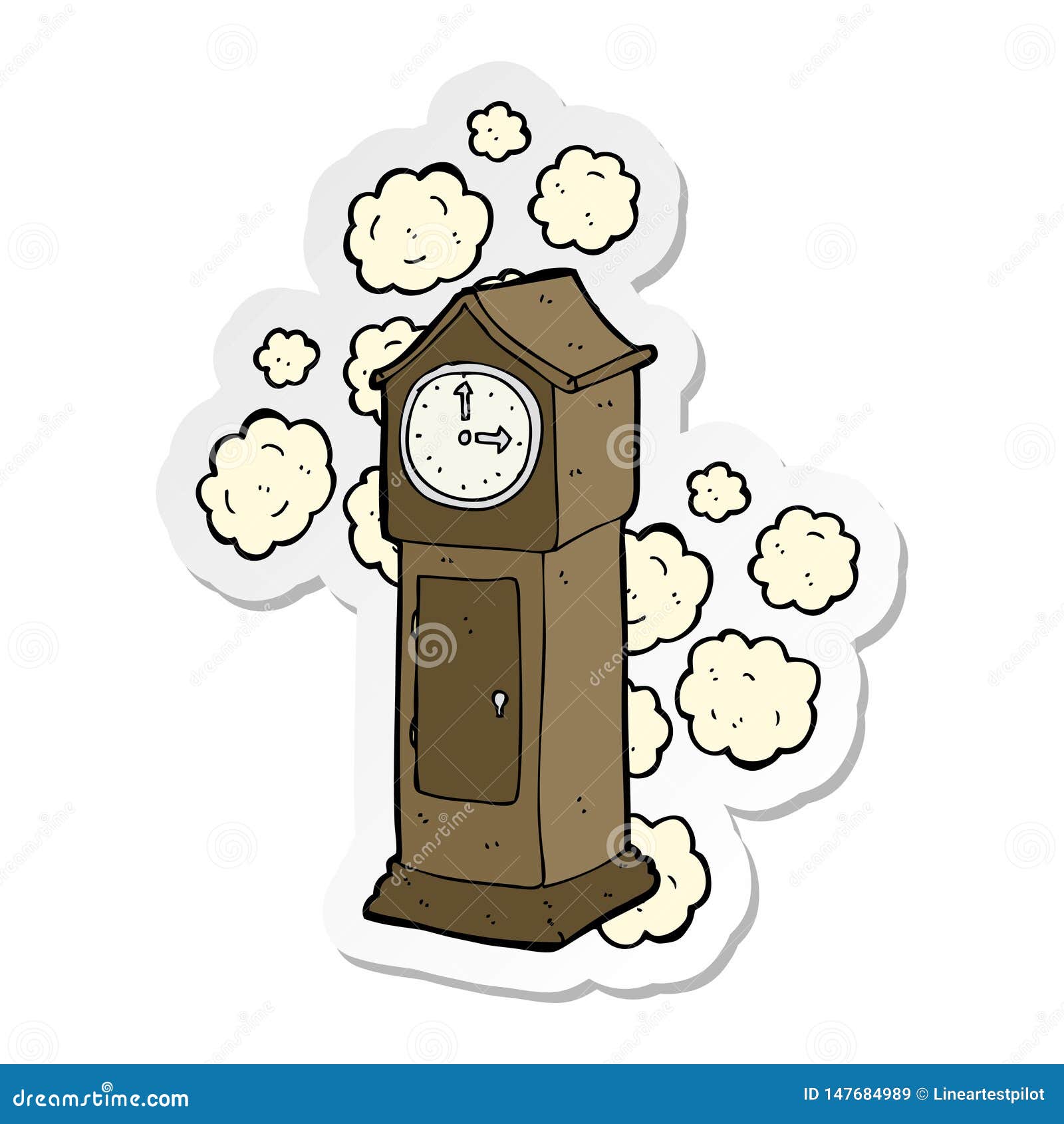 Sticker of a Cartoon Dusty Old Grandfather Clock Stock Vector - Illustration of hand, line: 147684989 Sticker of a Cartoon Dusty Old Grandfather Clock Stock Vector - Illustration of hand, line: 147684989